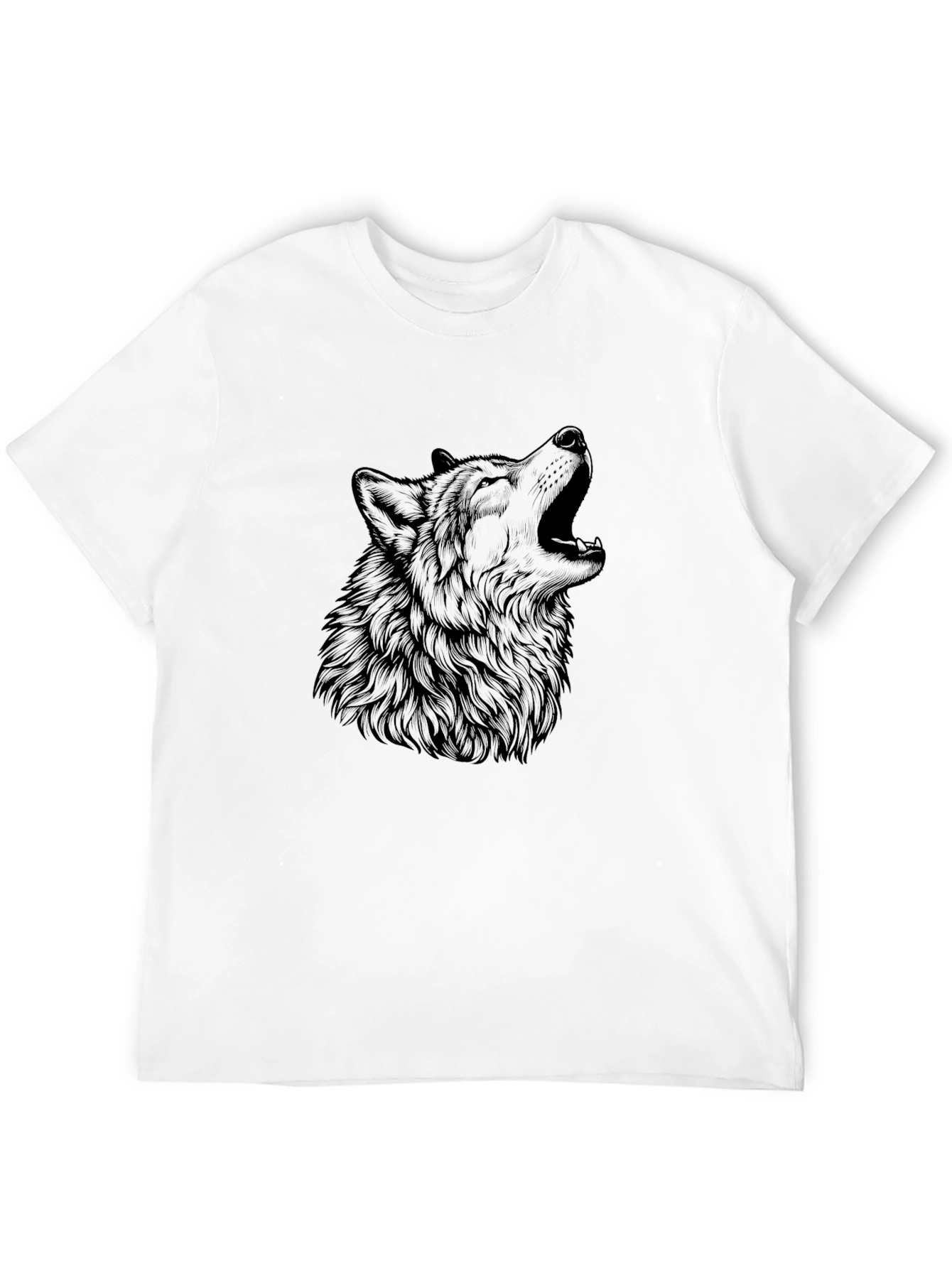 Black Wolf Graphic Tee - Mens Short Sleeve