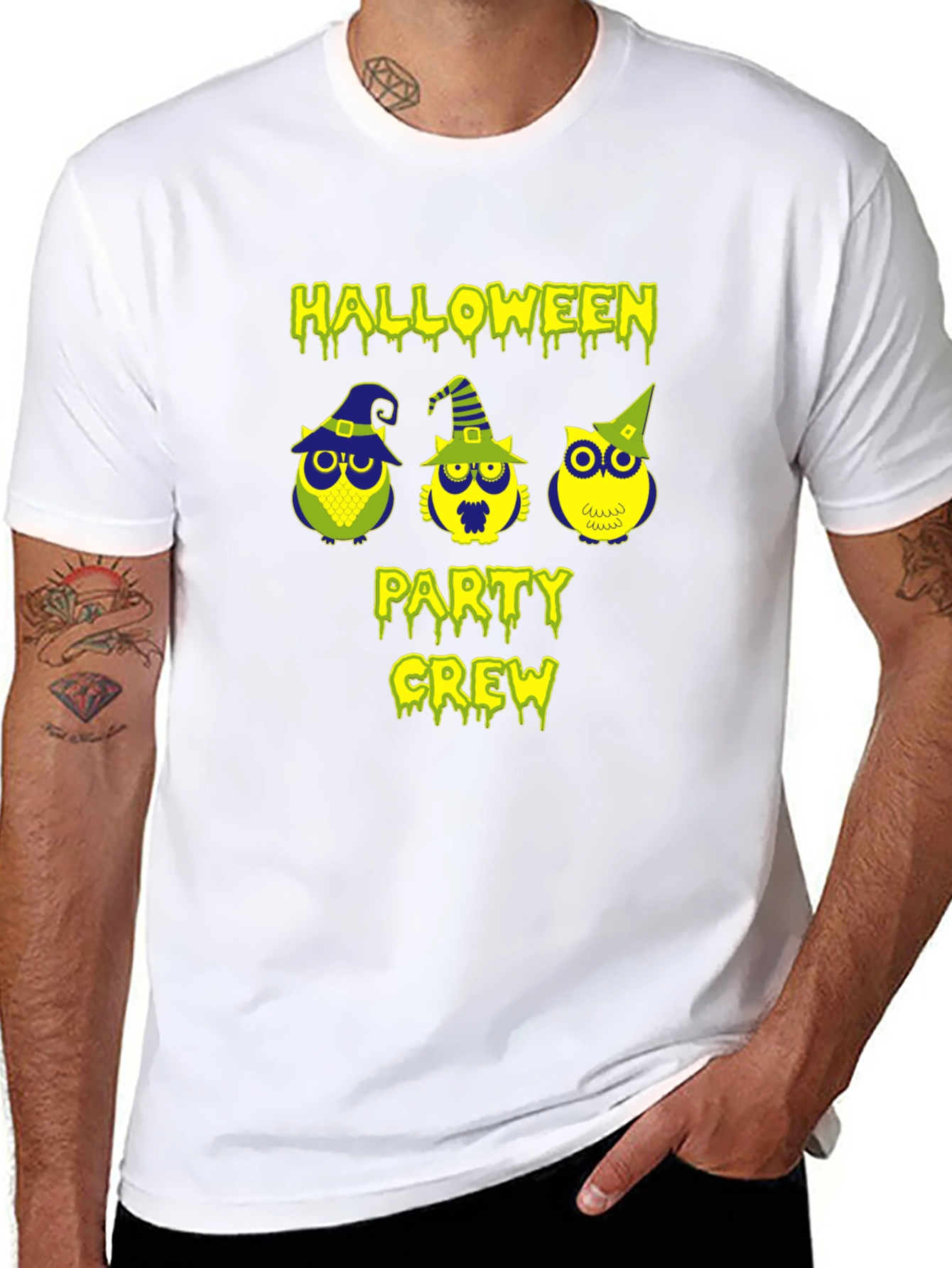 Halloween Party Crew Owl T-Shirt