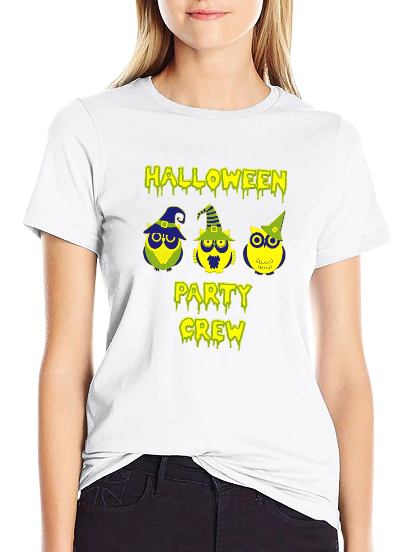 Halloween Party Crew Owl T-Shirt
