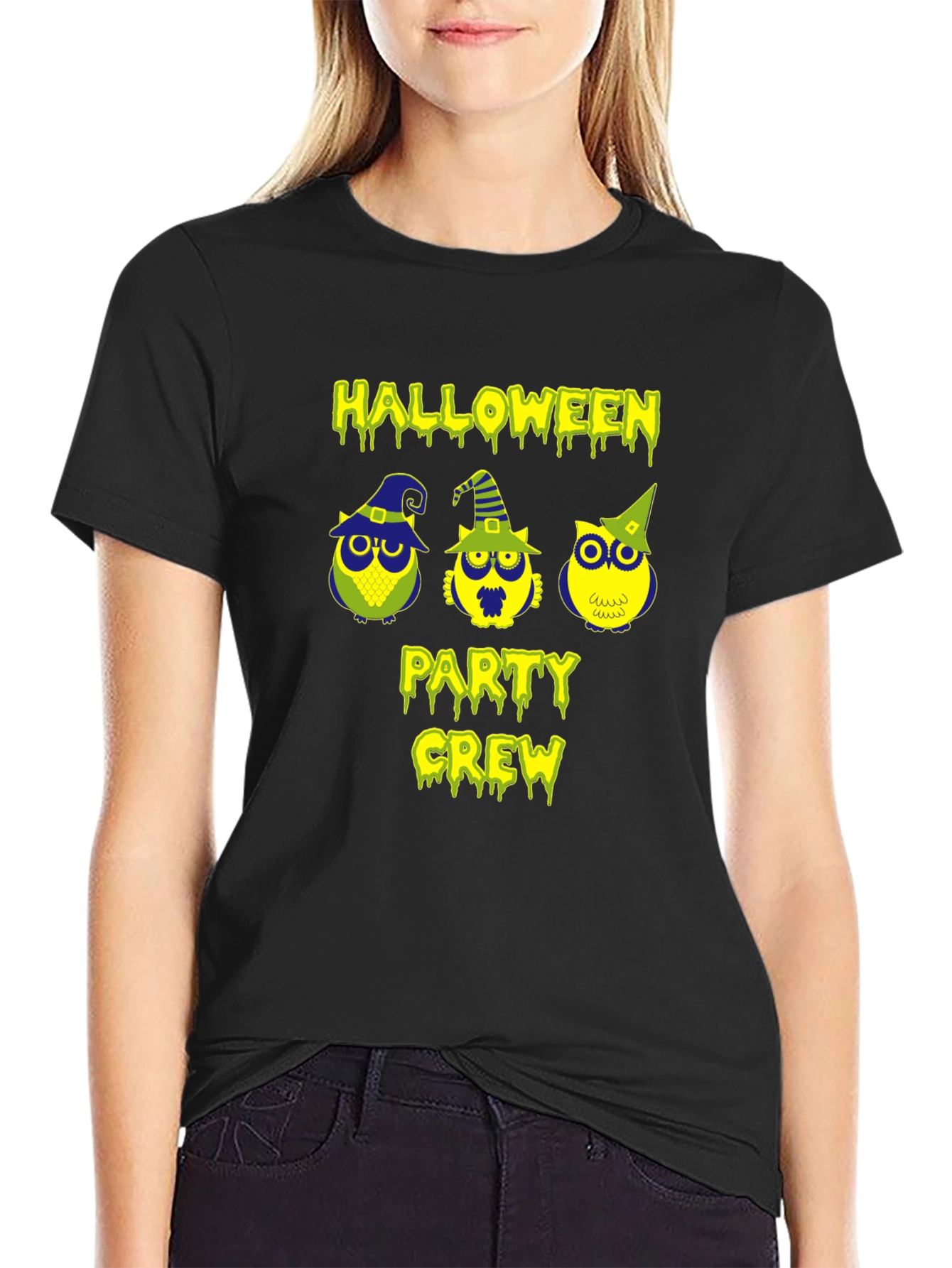 Halloween Party Crew Owl T-Shirt