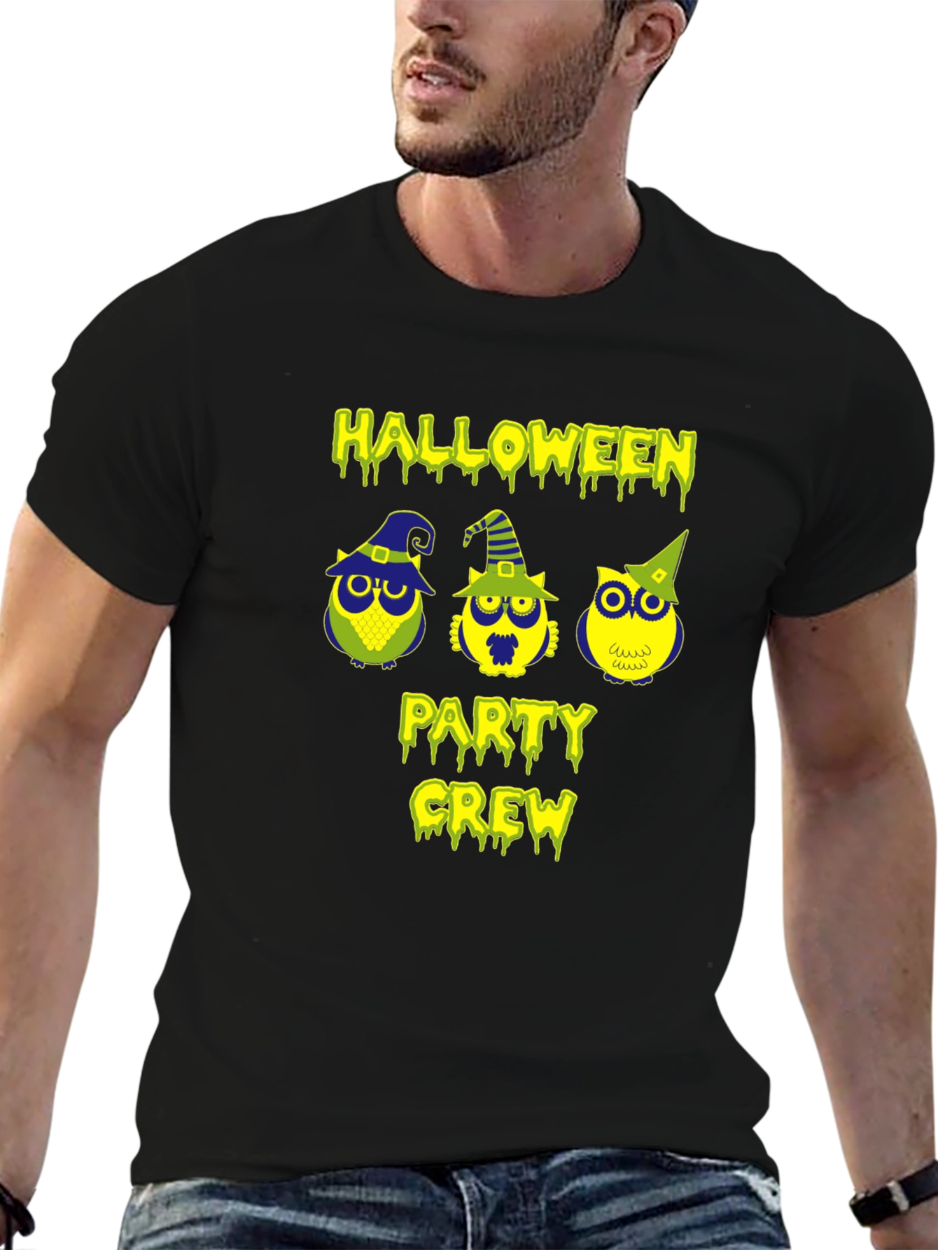 Halloween Party Crew Owl T-Shirt