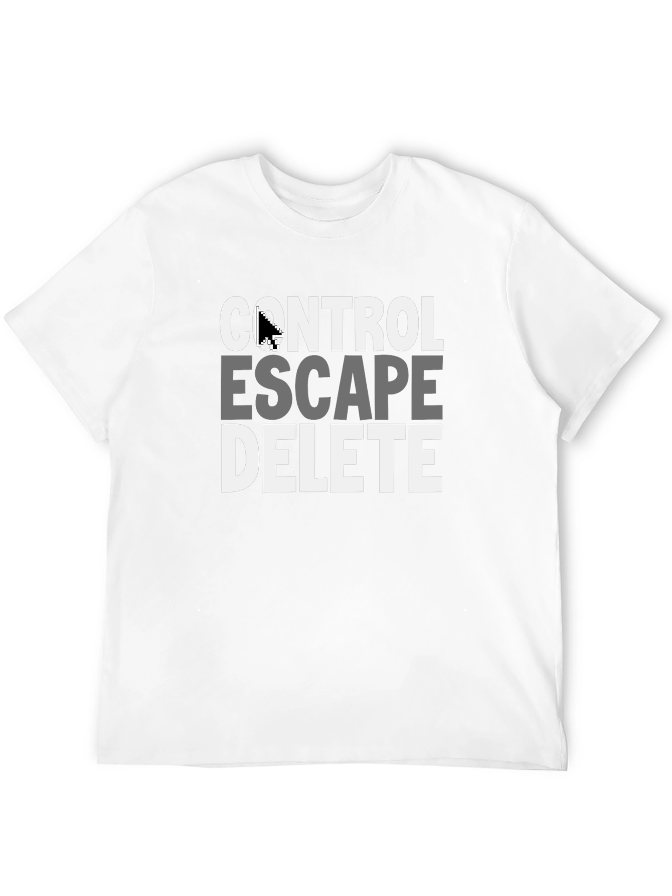Control Escape Delete Graphic Tee - Gamer T-Shirt