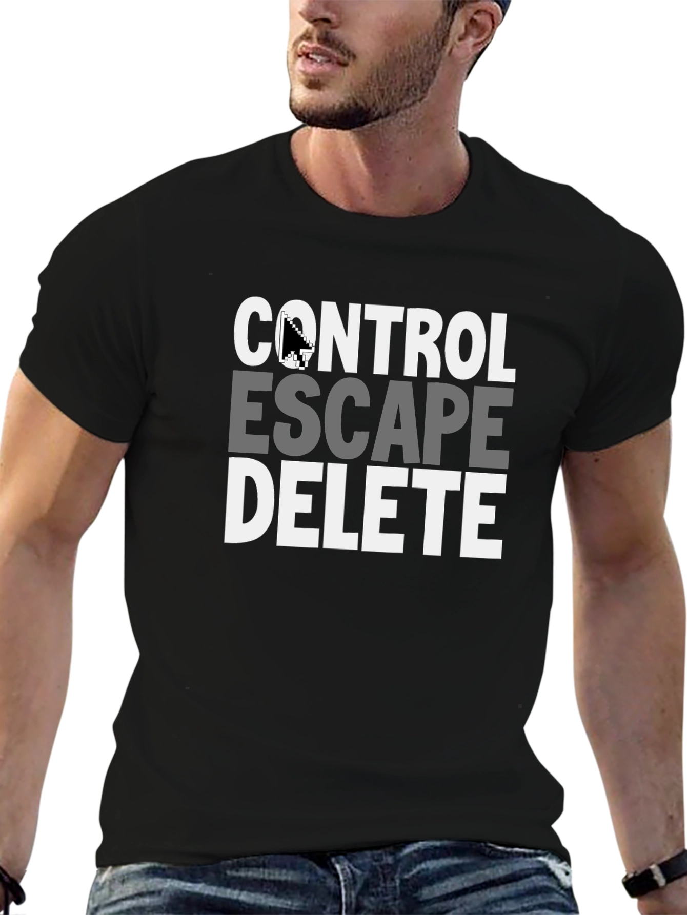 Control Escape Delete Graphic Tee - Gamer T-Shirt