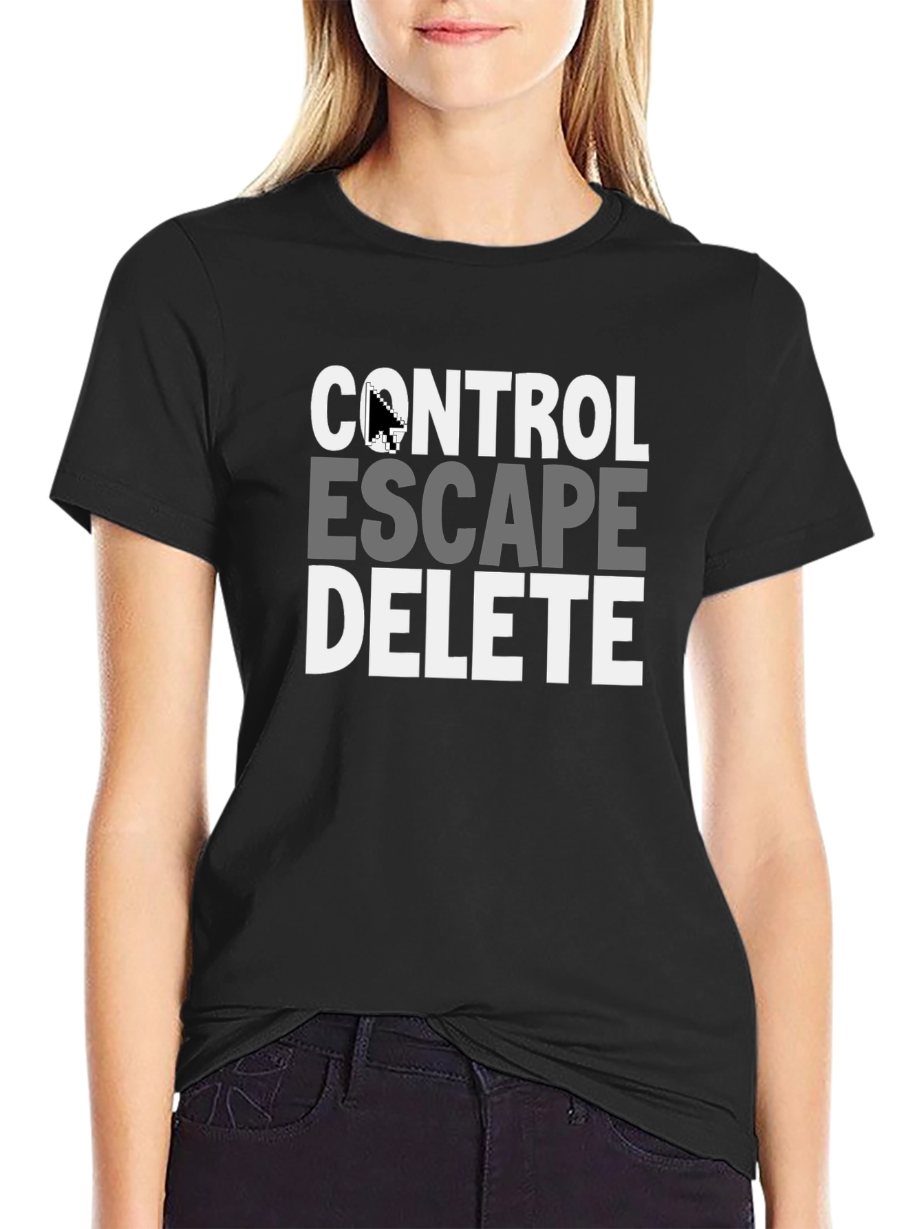 Control Escape Delete Graphic Tee - Gamer T-Shirt