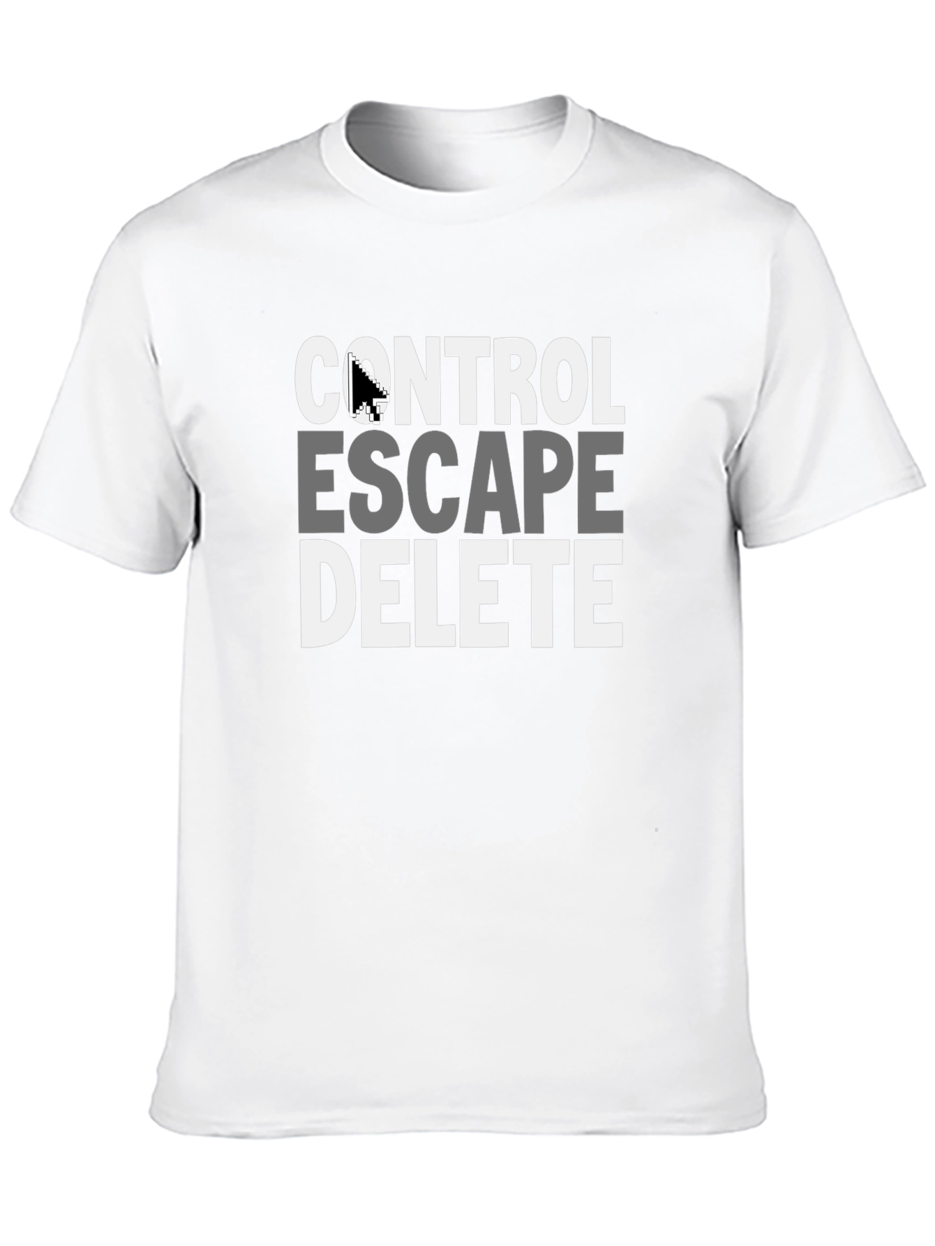 Control Escape Delete Graphic Tee - Gamer T-Shirt