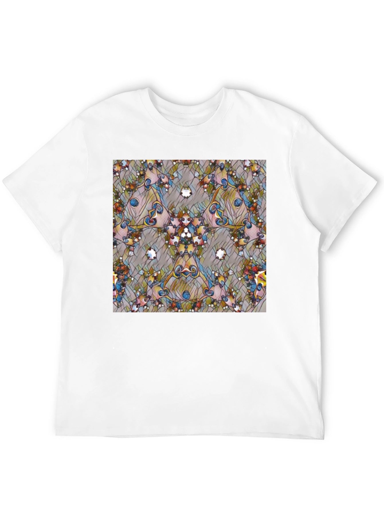 Kaleidoscope Art Black T-Shirt