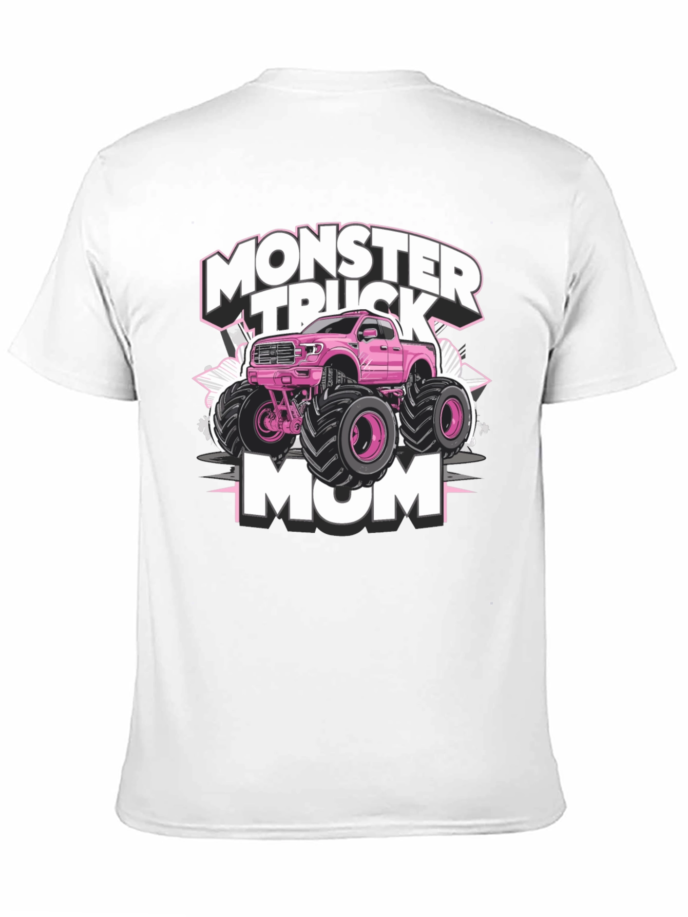 Monster Truck Mom Graphic T-Shirt - Black Cotton Tee