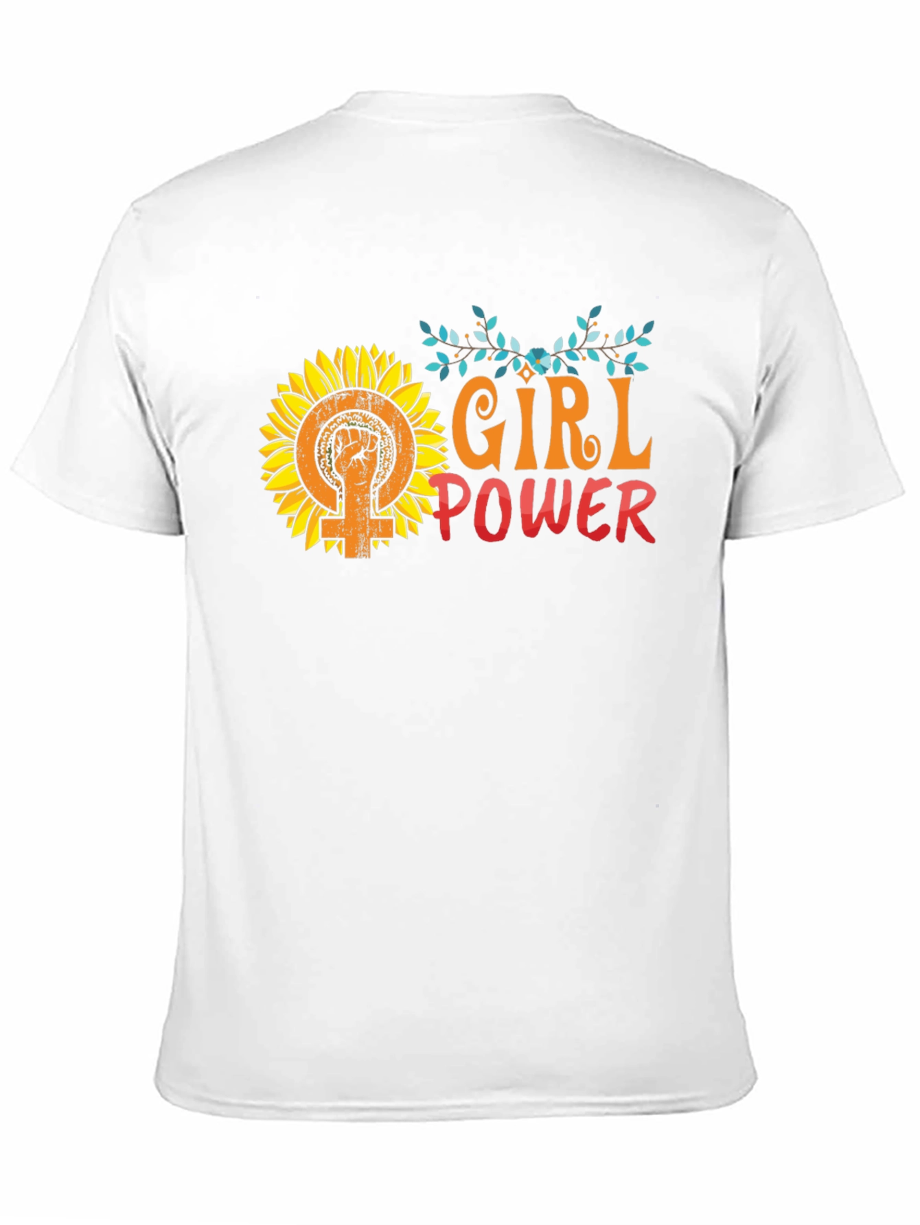 Girl Power Sunflower Graphic Tee