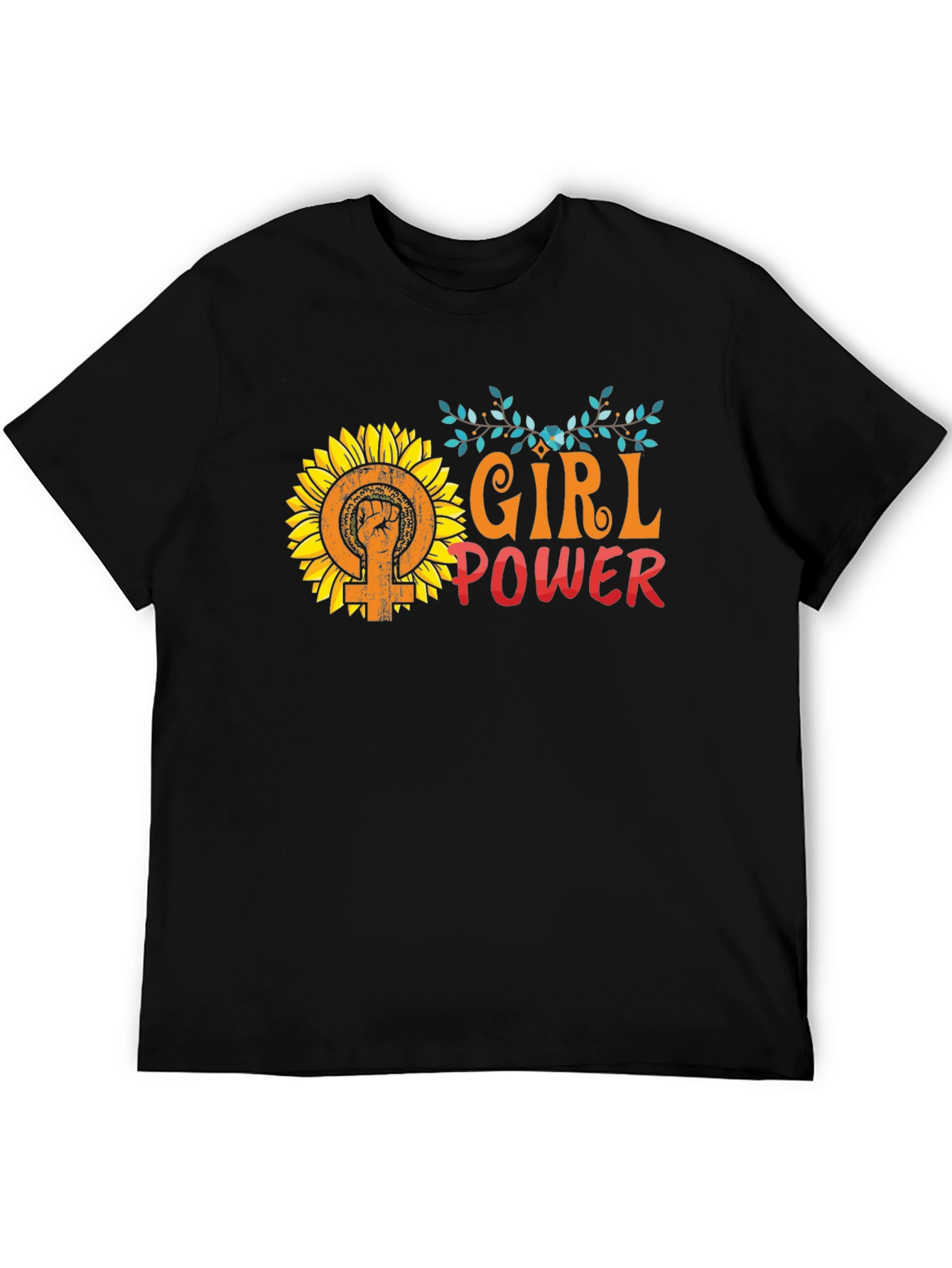 Girl Power Sunflower Graphic Tee