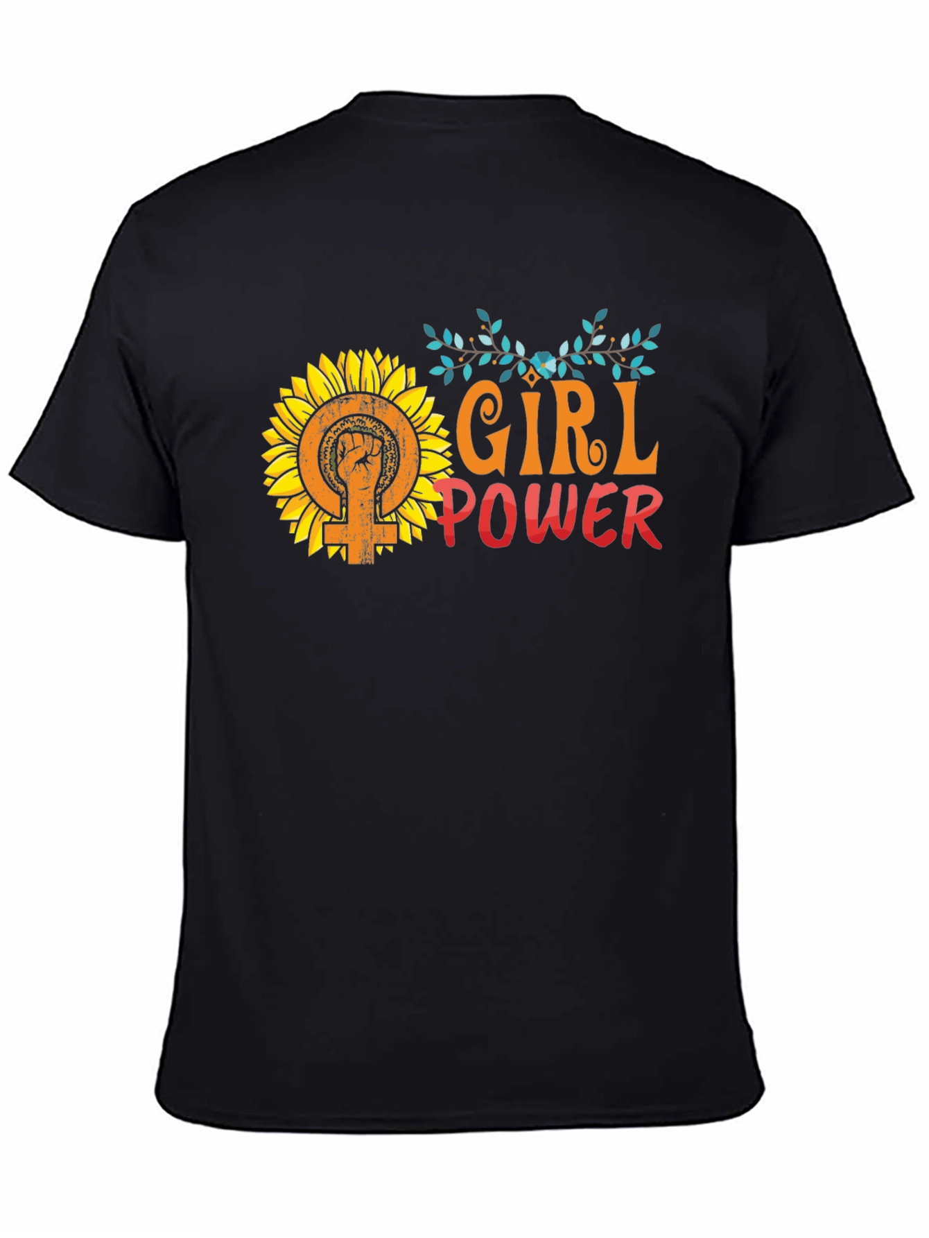 Girl Power Sunflower Graphic Tee