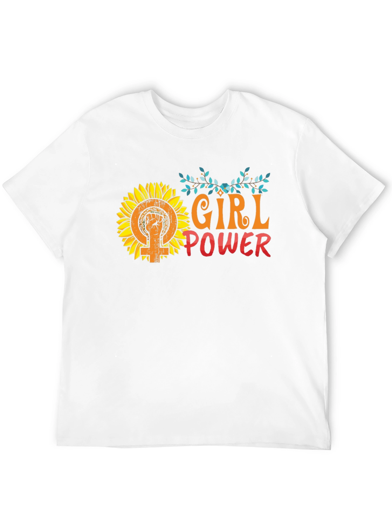 Girl Power Sunflower Graphic Tee