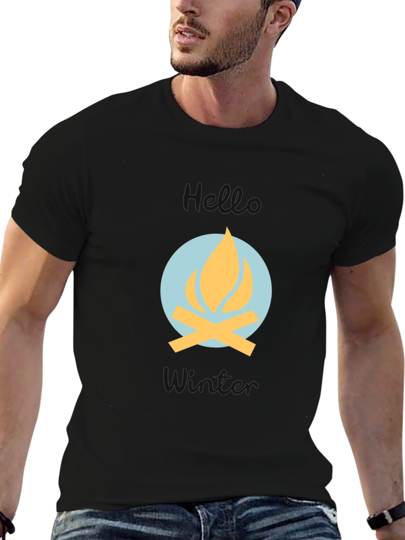 Campfire Graphic Tee - Cozy Winter Vibes