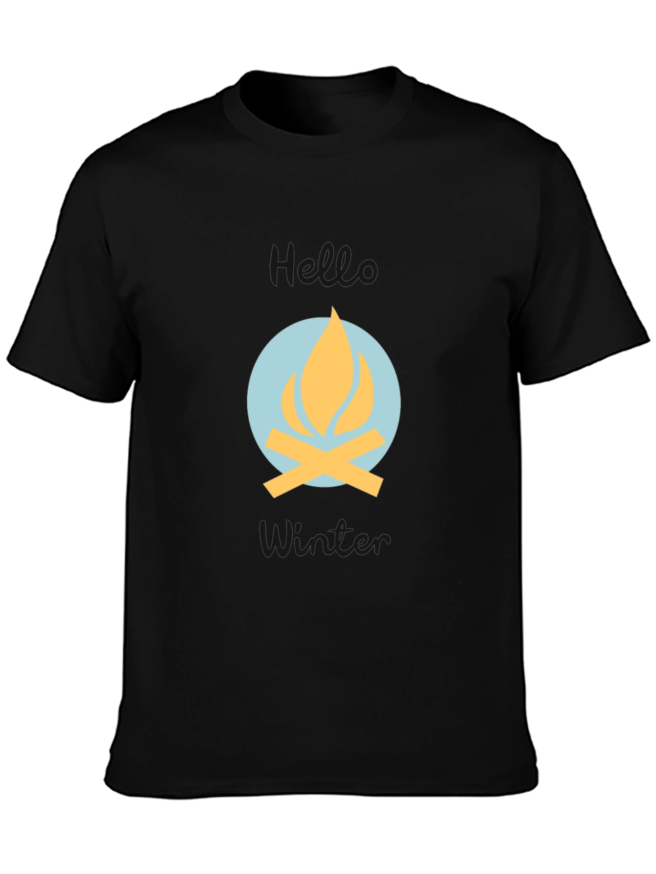 Campfire Graphic Tee - Cozy Winter Vibes