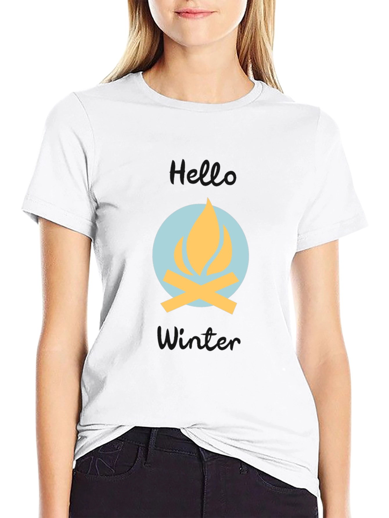 Campfire Graphic Tee - Cozy Winter Vibes