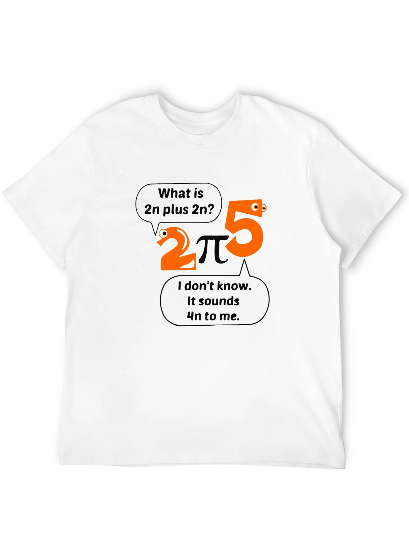 Funny Math T-Shirt: 2n Plus 2n