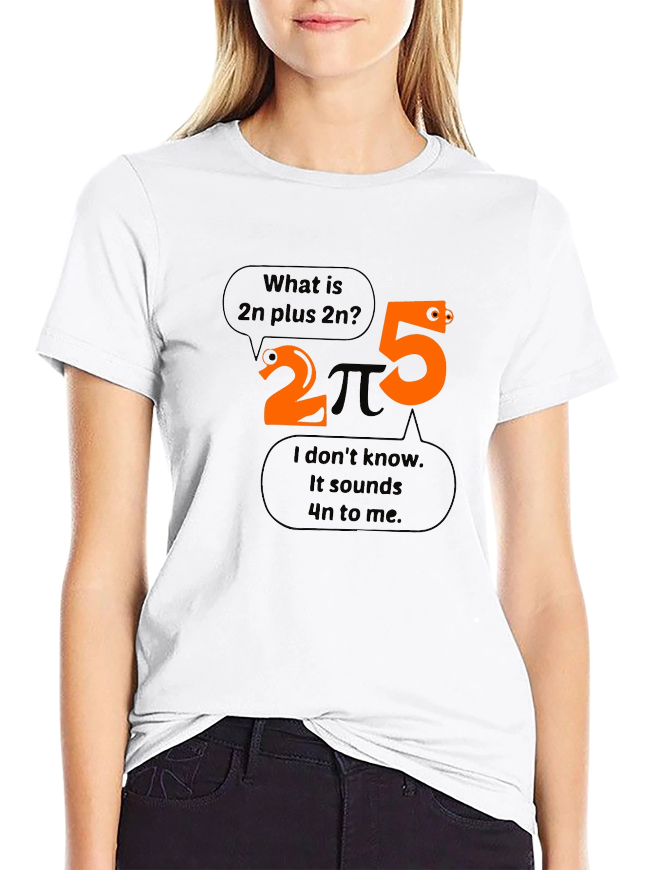 Funny Math T-Shirt: 2n Plus 2n