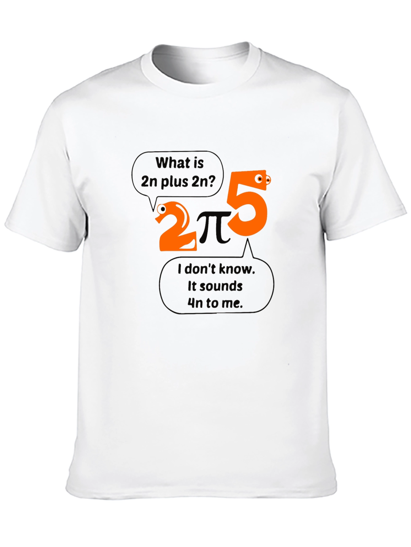 Funny Math T-Shirt: 2n Plus 2n