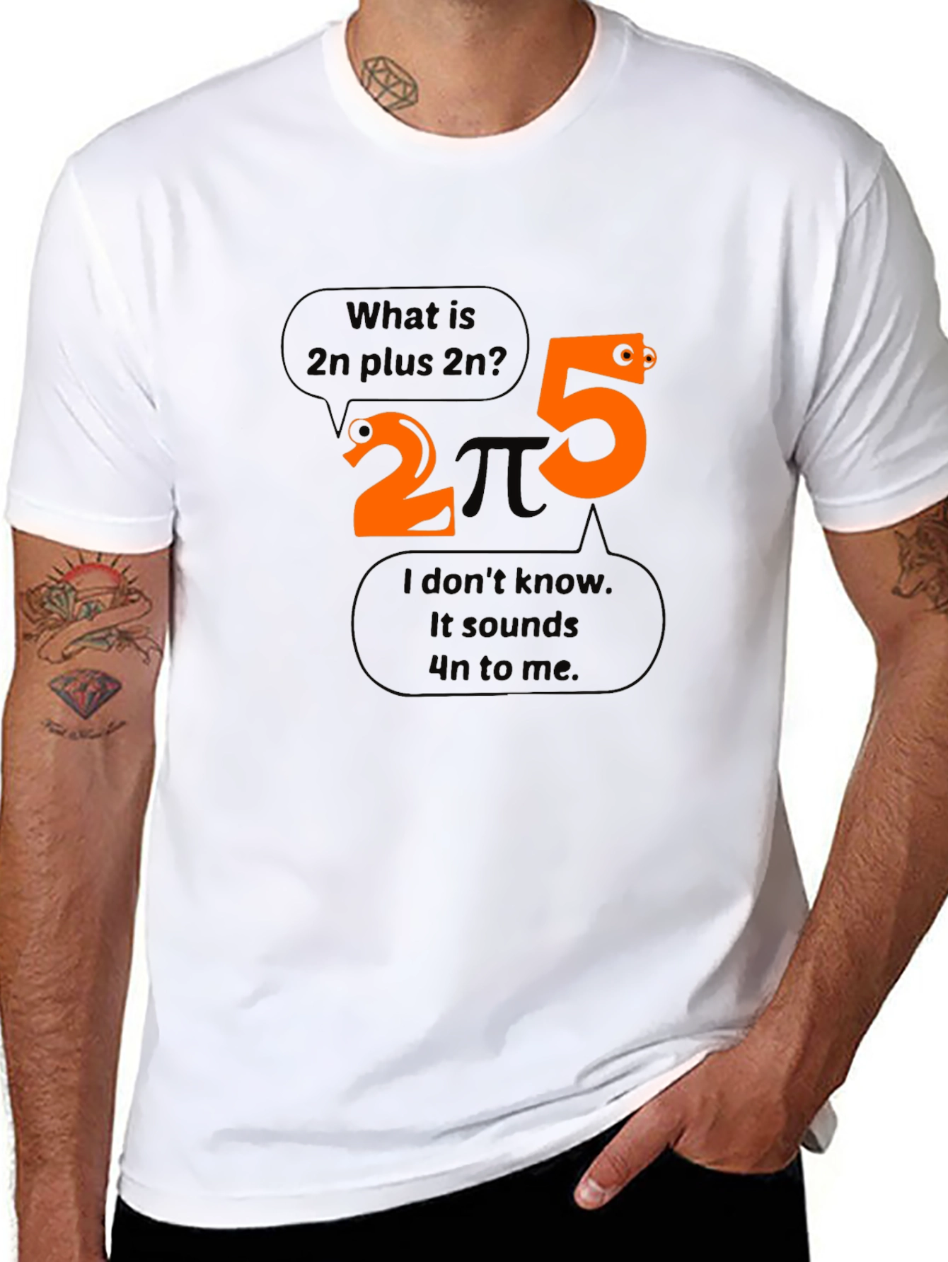 Funny Math T-Shirt: 2n Plus 2n