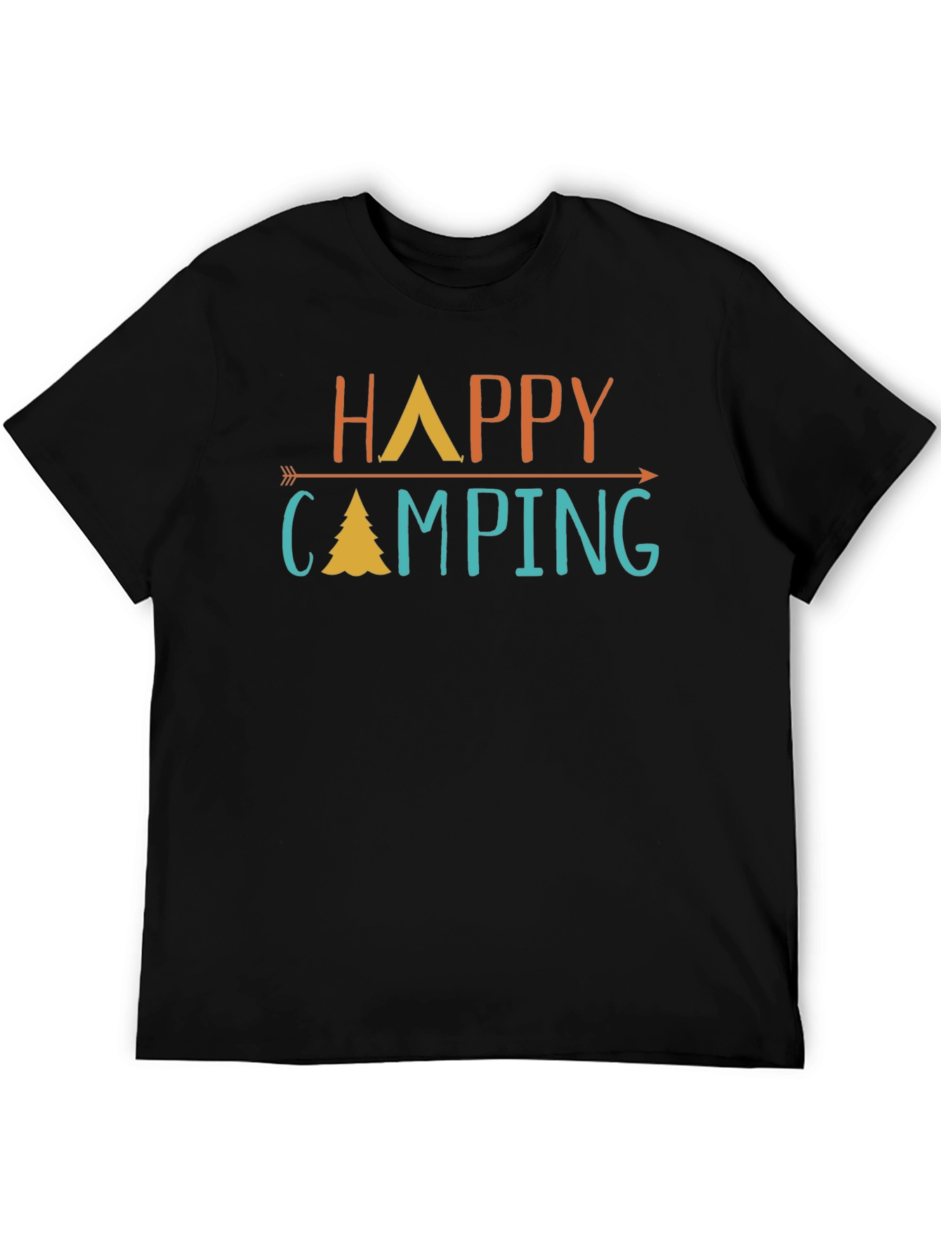 Happy Camping Graphic Tee - Adventure Awaits!