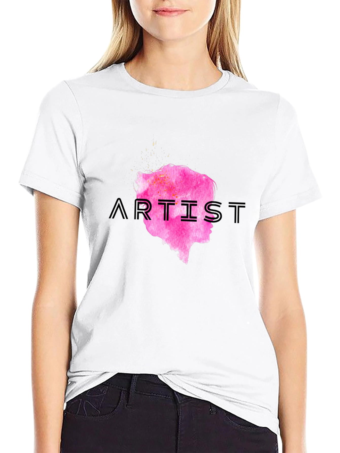 Artist Graphic Print Crew Neck Tee