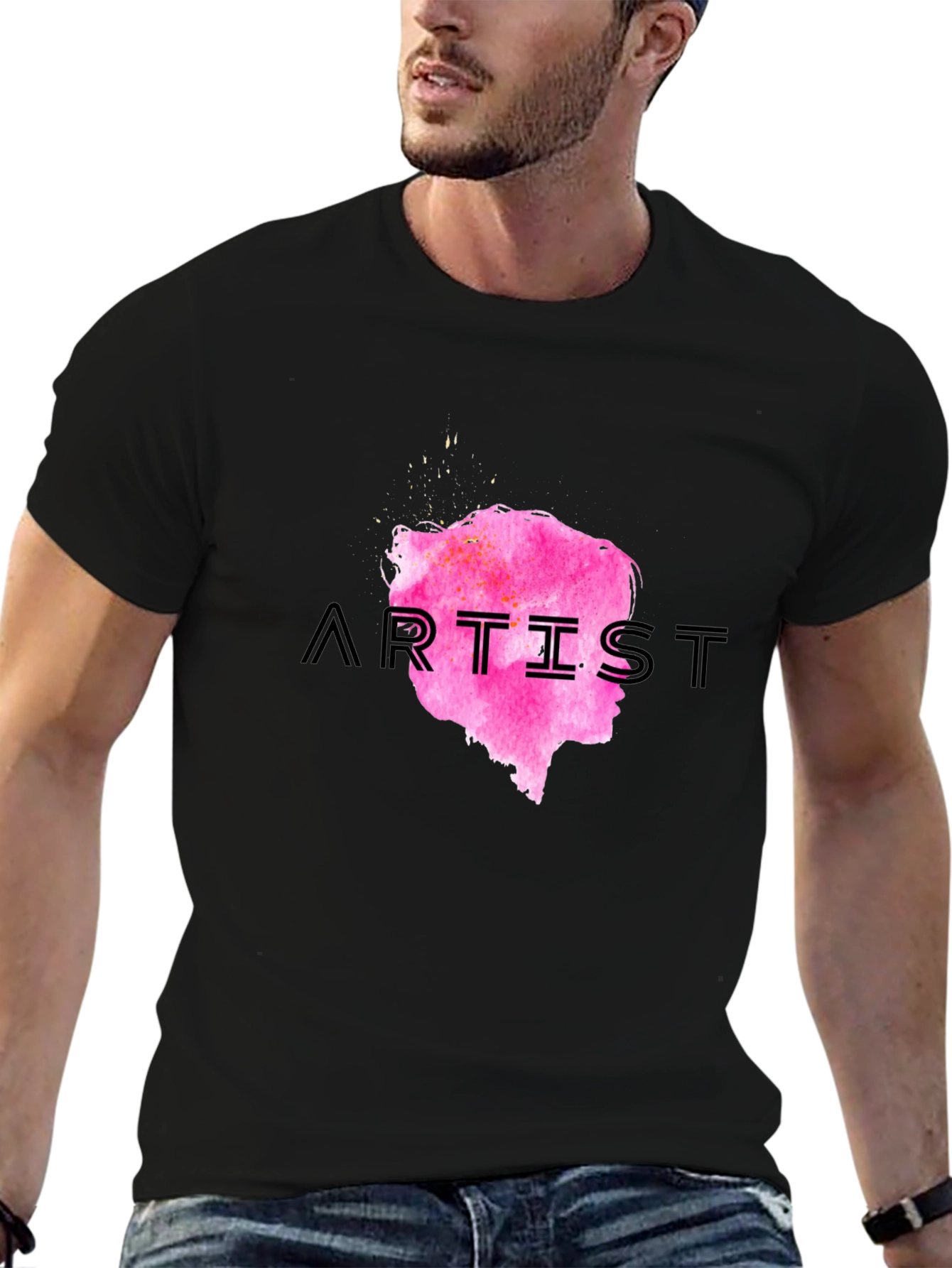 Artist Graphic Print Crew Neck Tee