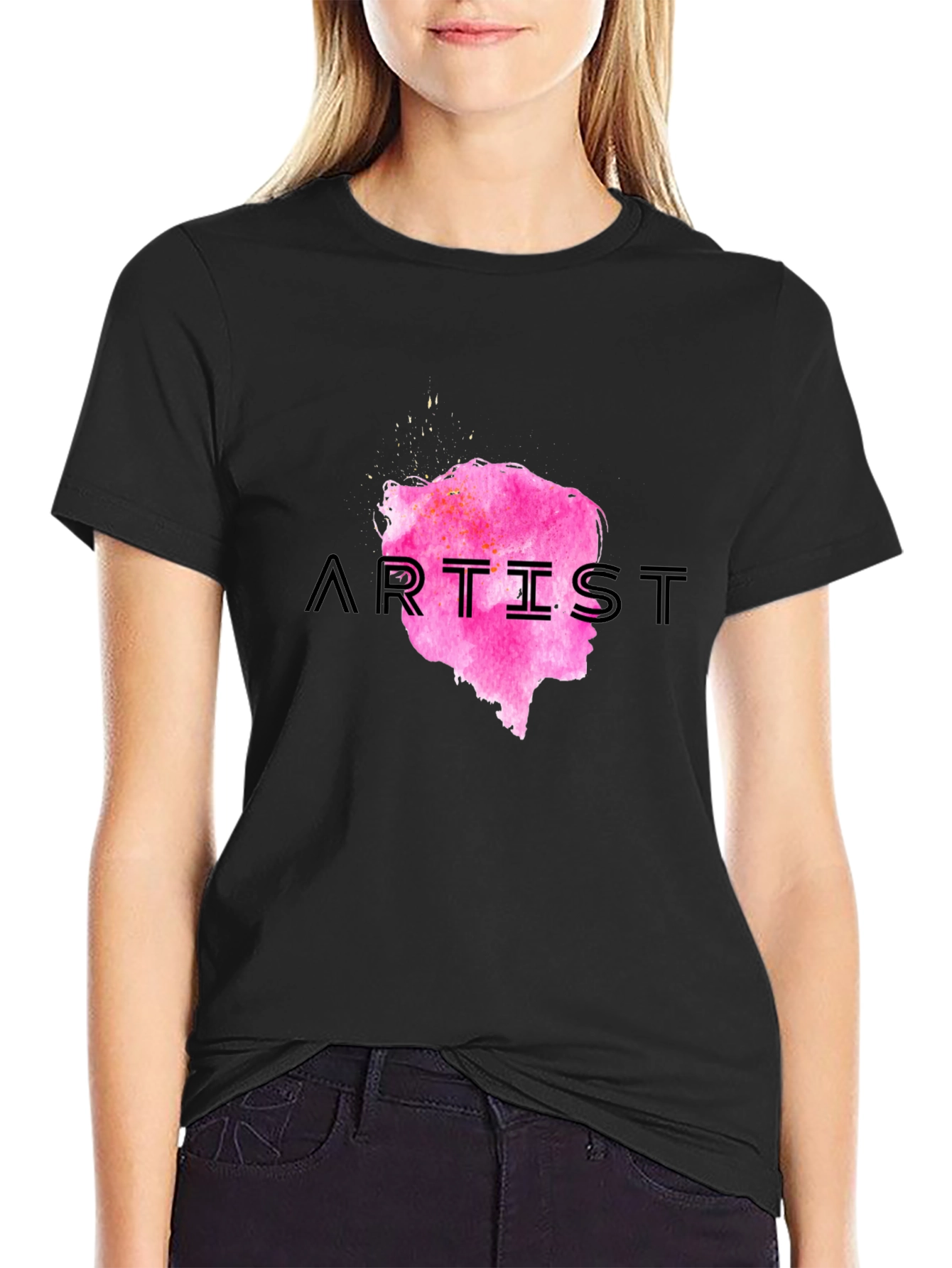 Artist Graphic Print Crew Neck Tee