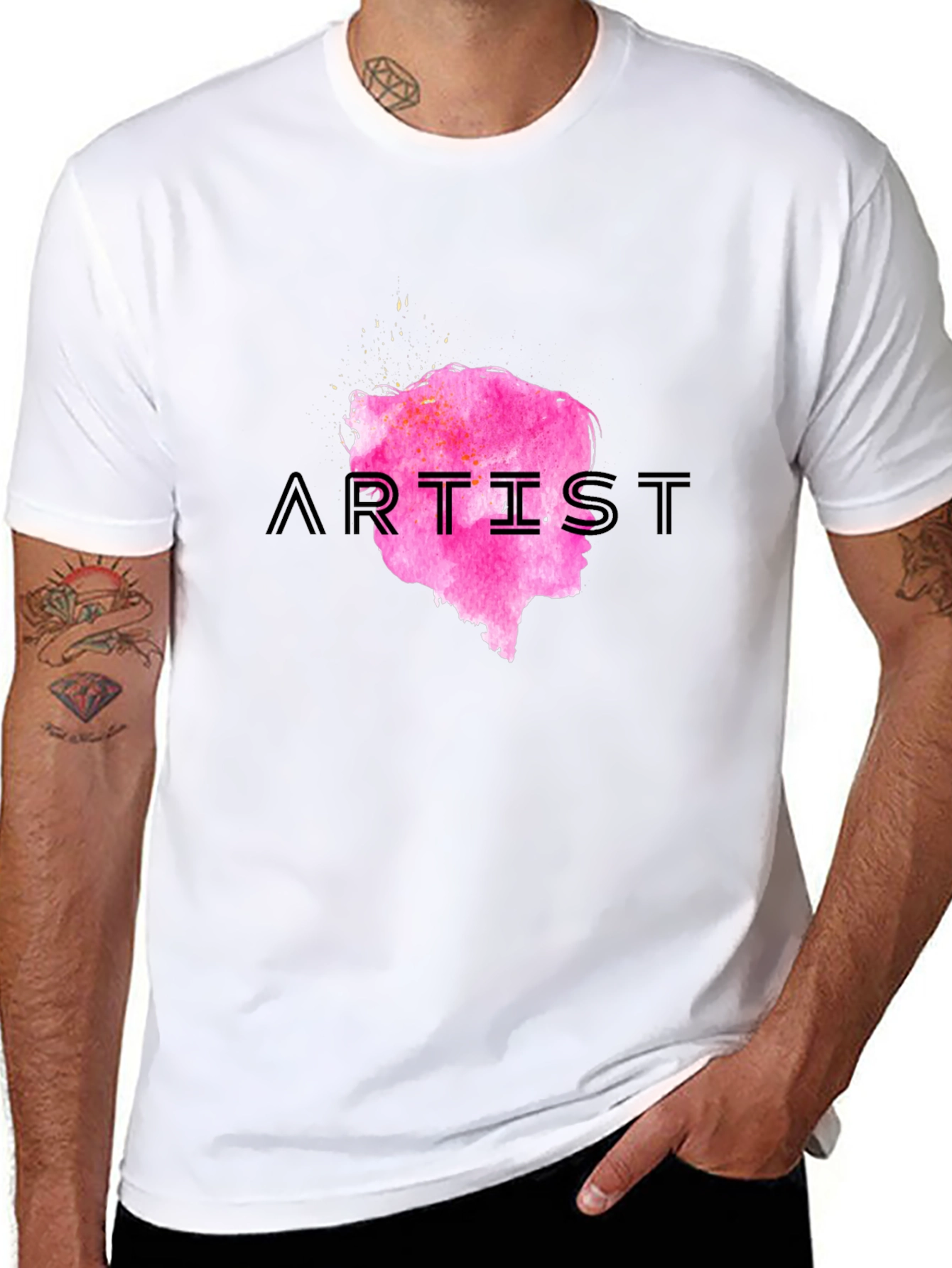 Artist Graphic Print Crew Neck Tee