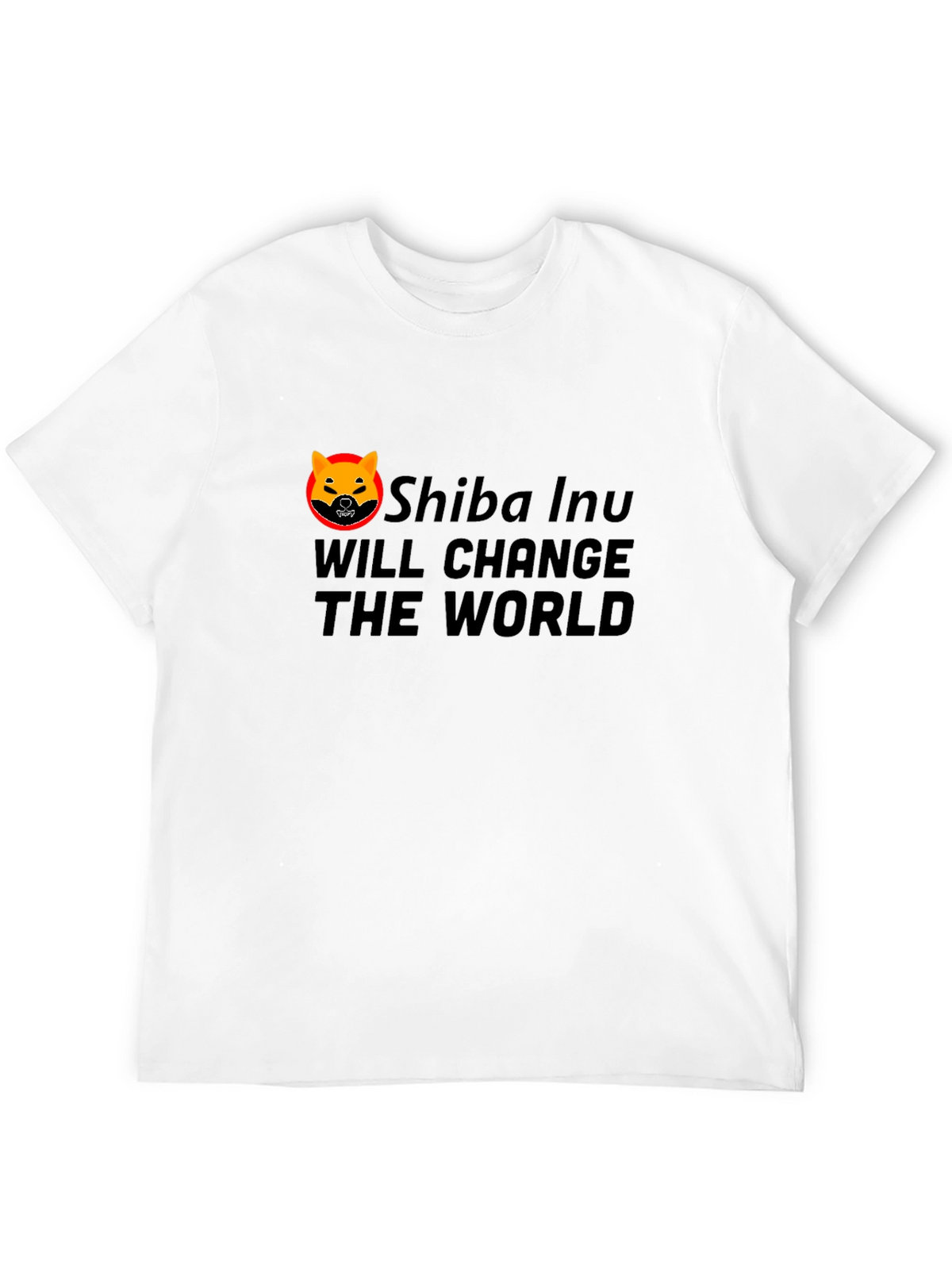 Shiba Inu Change The World Black T-Shirt