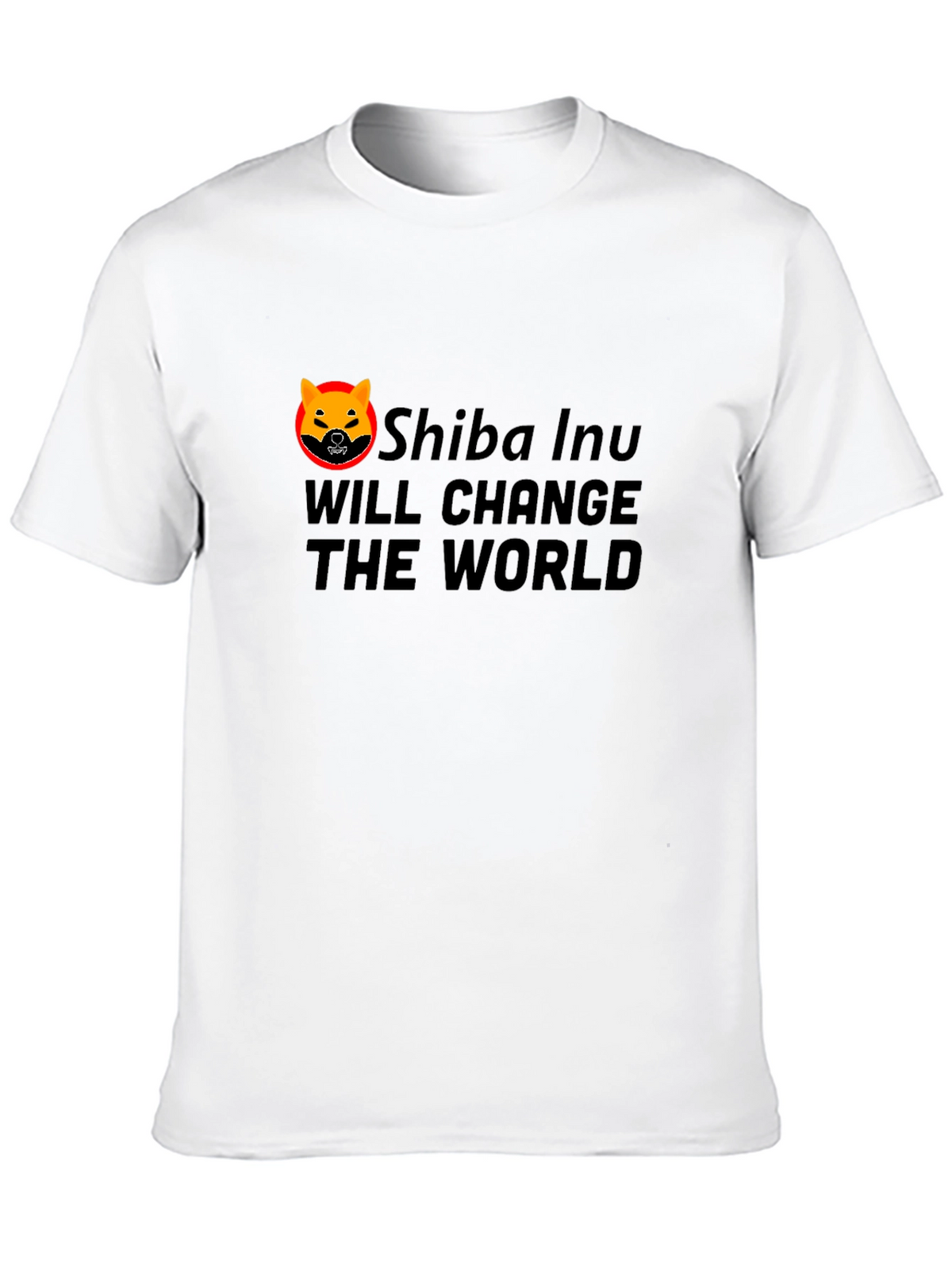 Shiba Inu Change The World Black T-Shirt