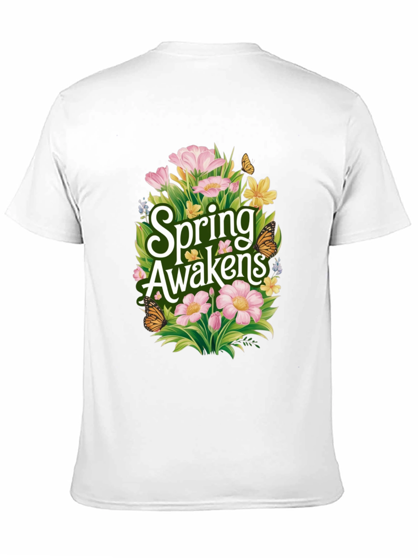 Spring Awakens Black Graphic Tee