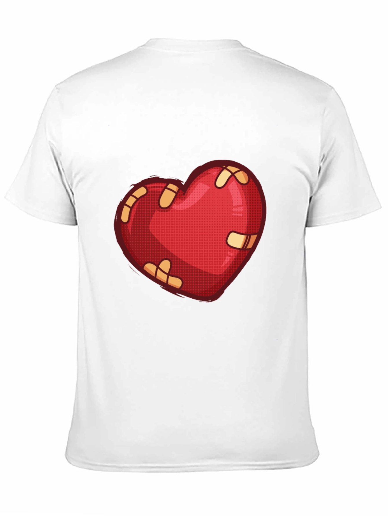 Mended Heart Graphic Tee - Black Casual T-Shirt