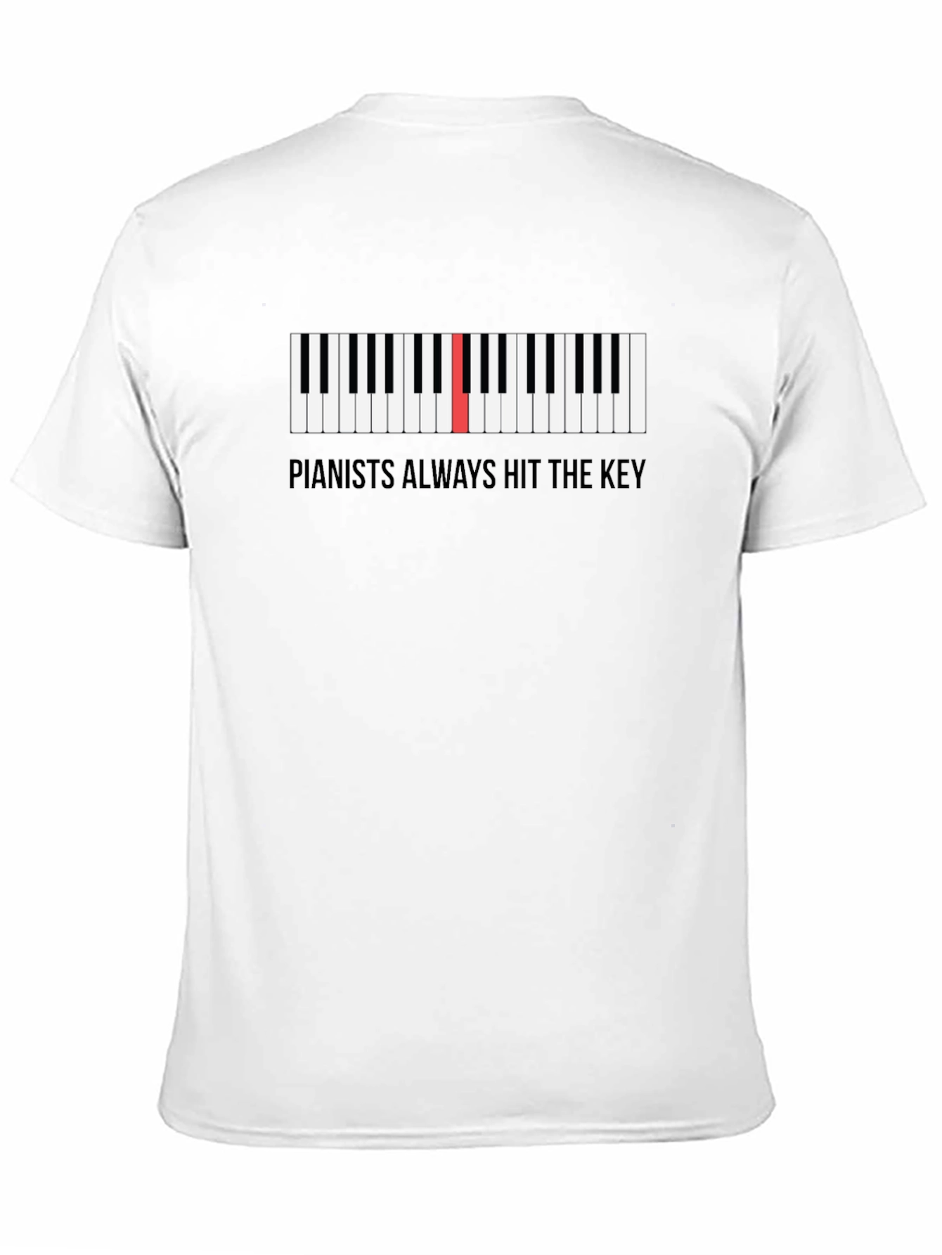Pianists Always Hit the Key Graphic T-Shirt