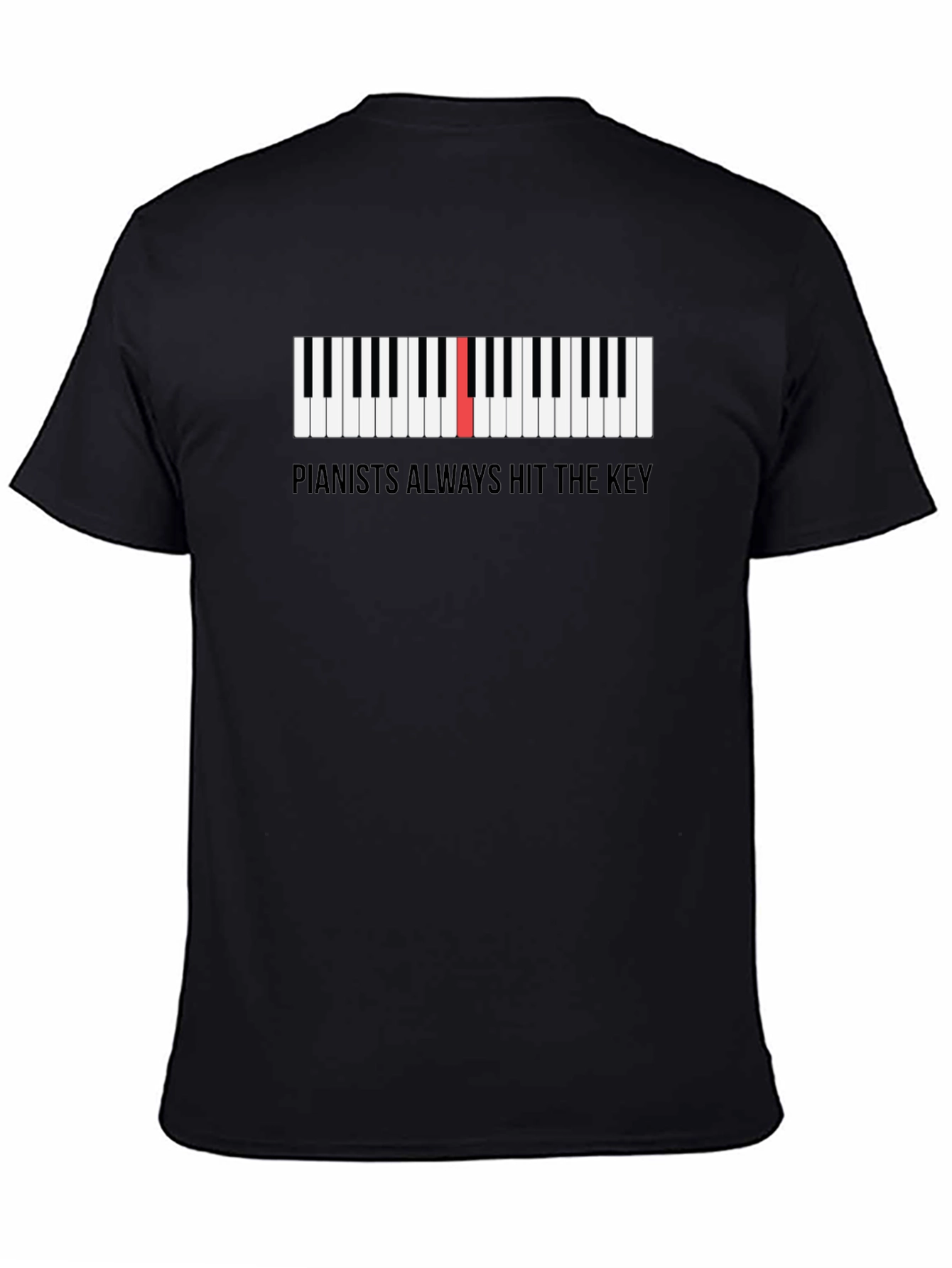 Pianists Always Hit the Key Graphic T-Shirt