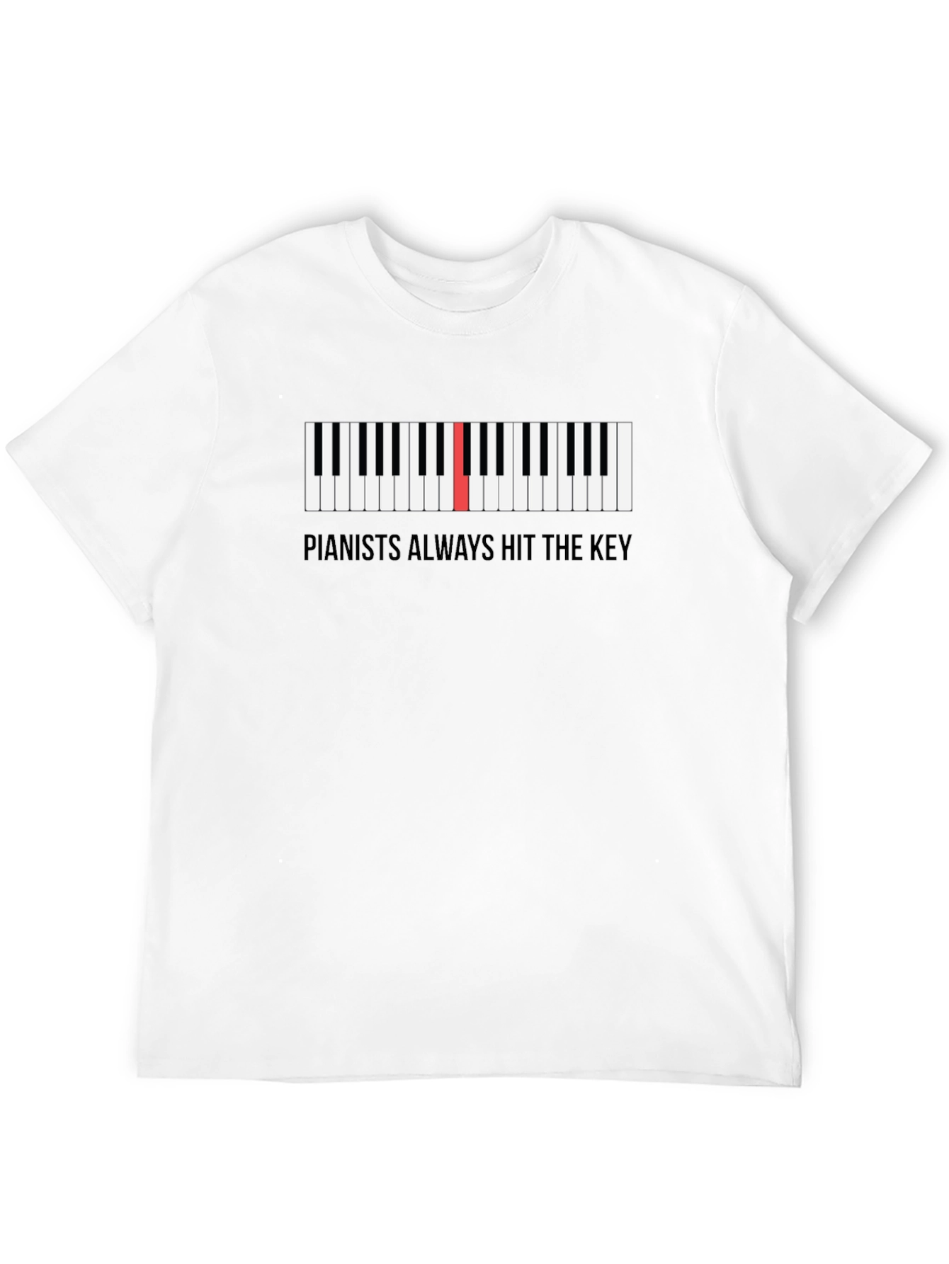 Pianists Always Hit the Key Graphic T-Shirt