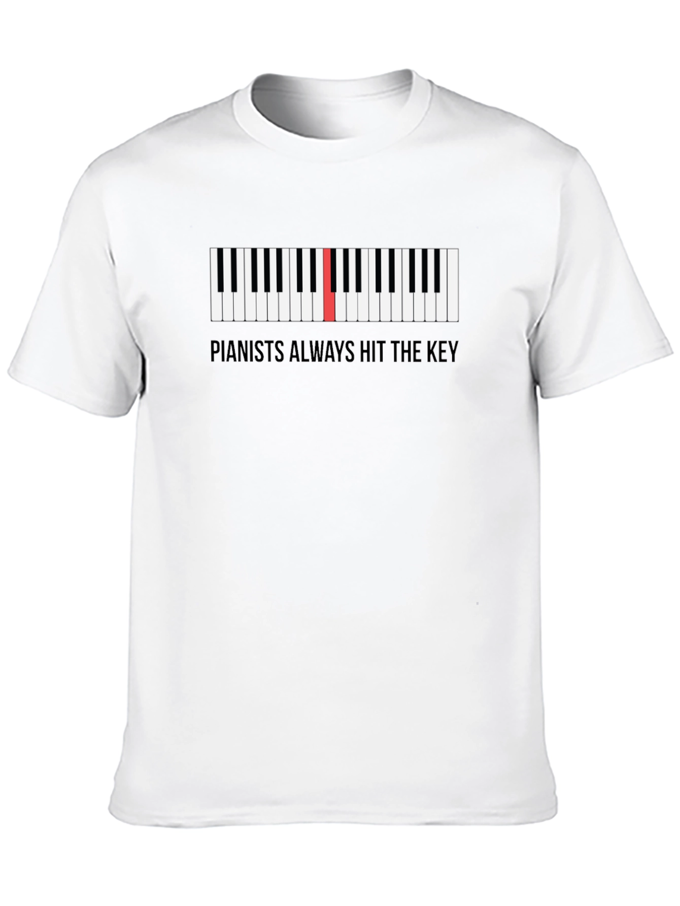 Pianists Always Hit the Key Graphic T-Shirt