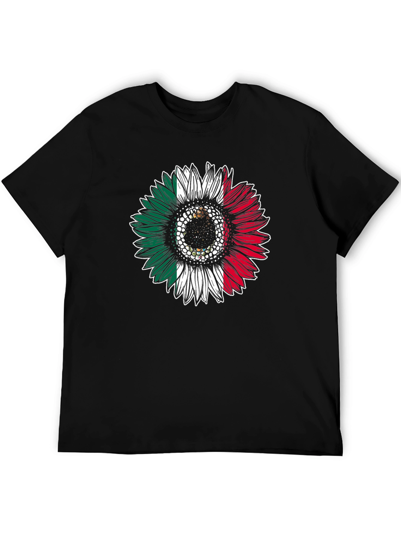 Mexican Flag Sunflower T-Shirt
