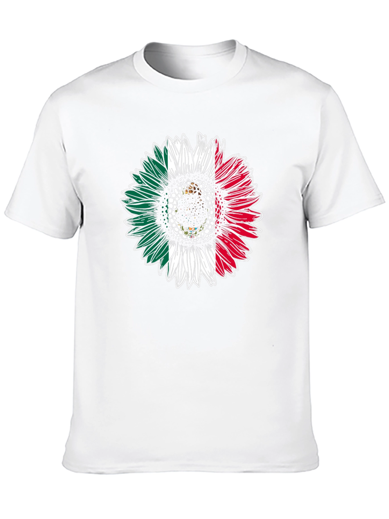 Mexican Flag Sunflower T-Shirt