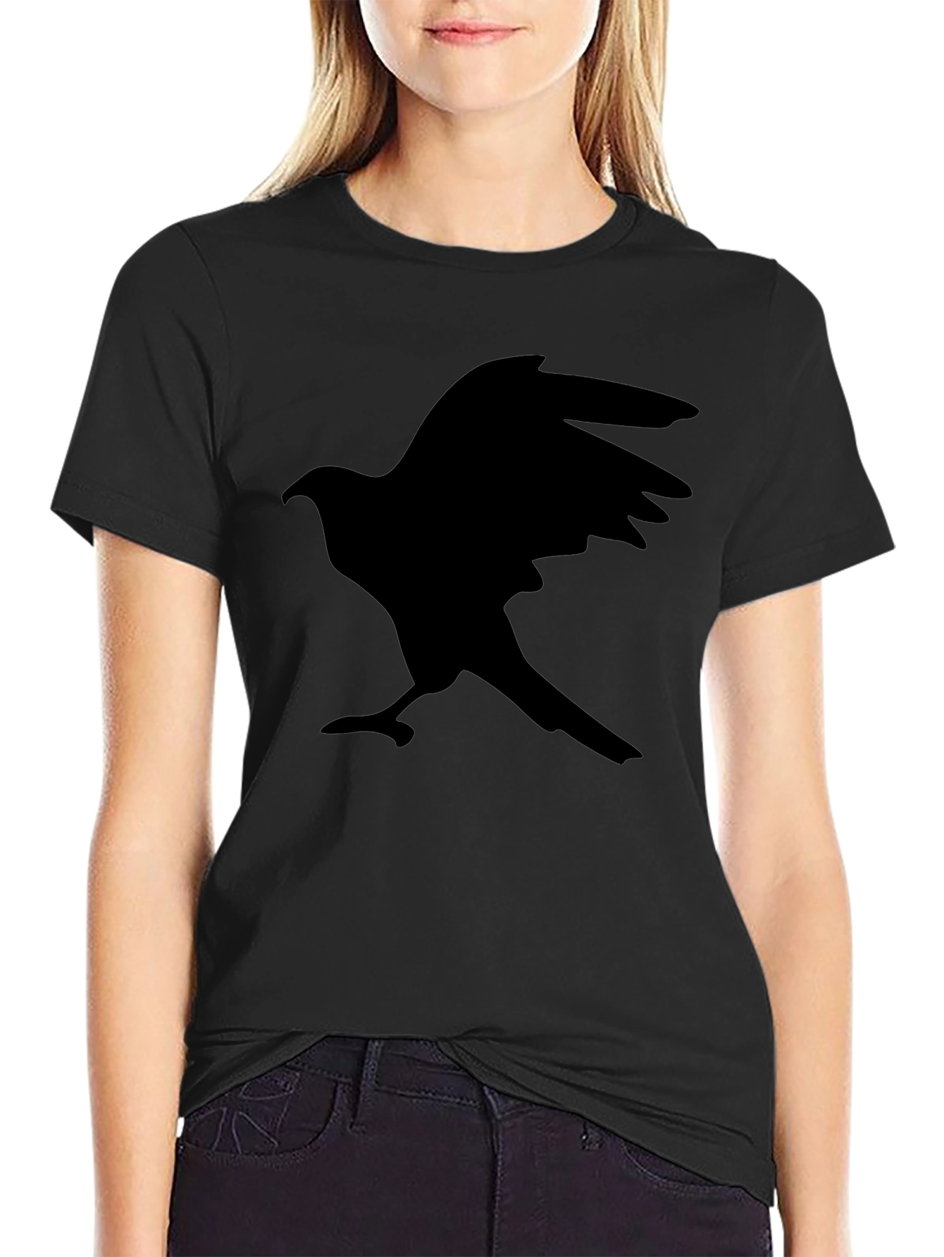 Black Raven Graphic T-Shirt - Mens Casual Tee