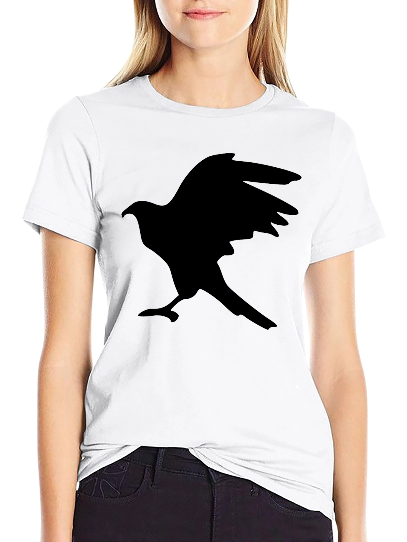 Black Raven Graphic T-Shirt - Mens Casual Tee