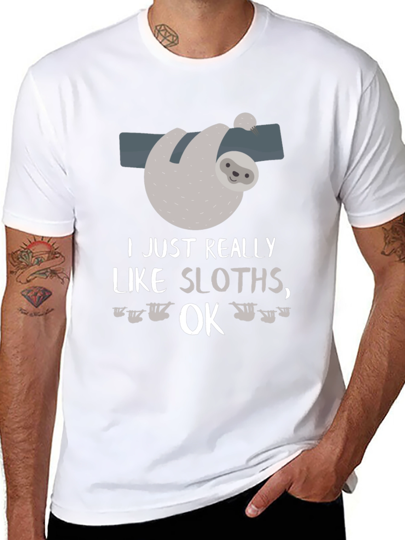 Funny Sloth Lover T-Shirt I Just Really Like Sloths