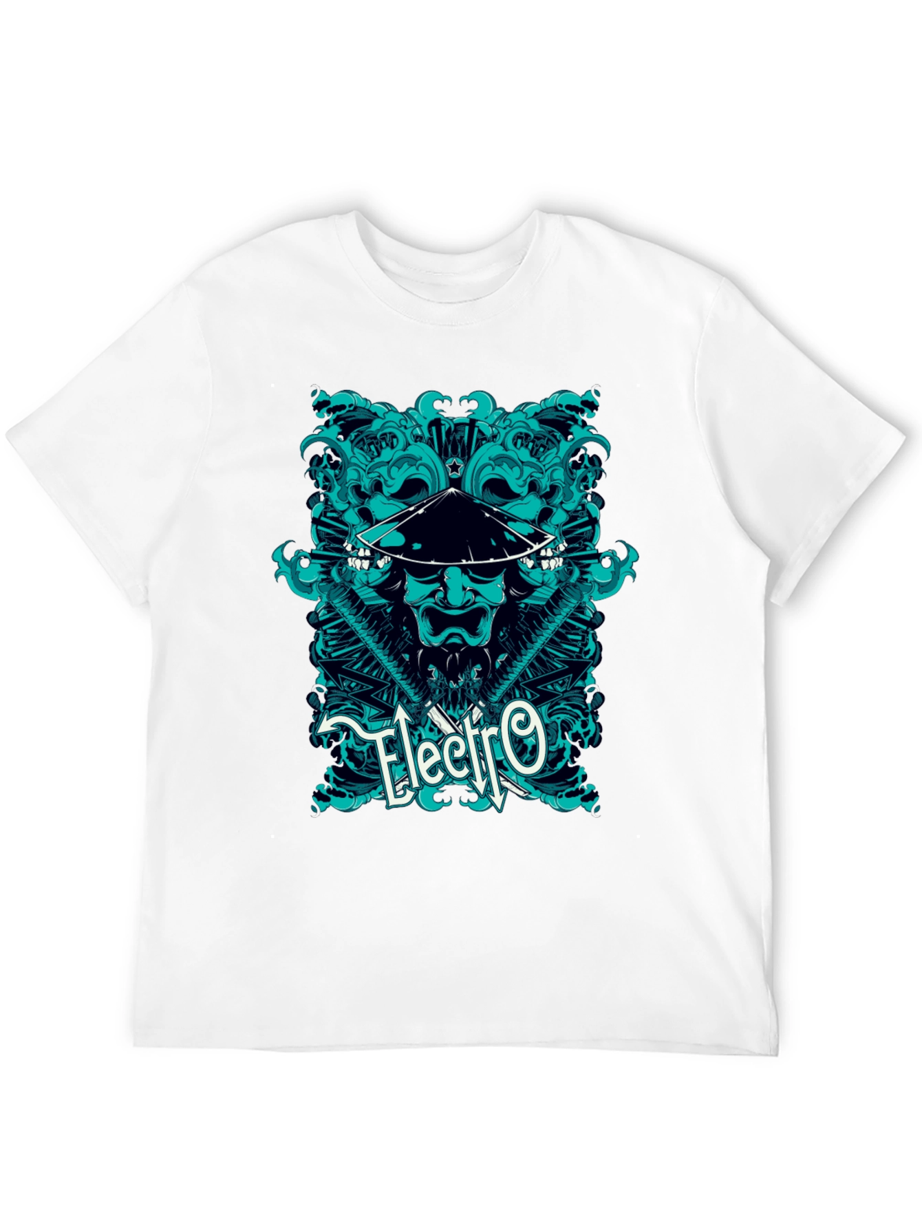 Electro Samurai Graphic Tee - Cool Asian Inspired Design
