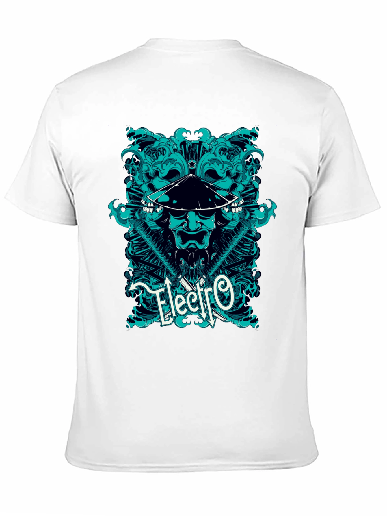 Electro Samurai Graphic Tee - Cool Asian Inspired Design