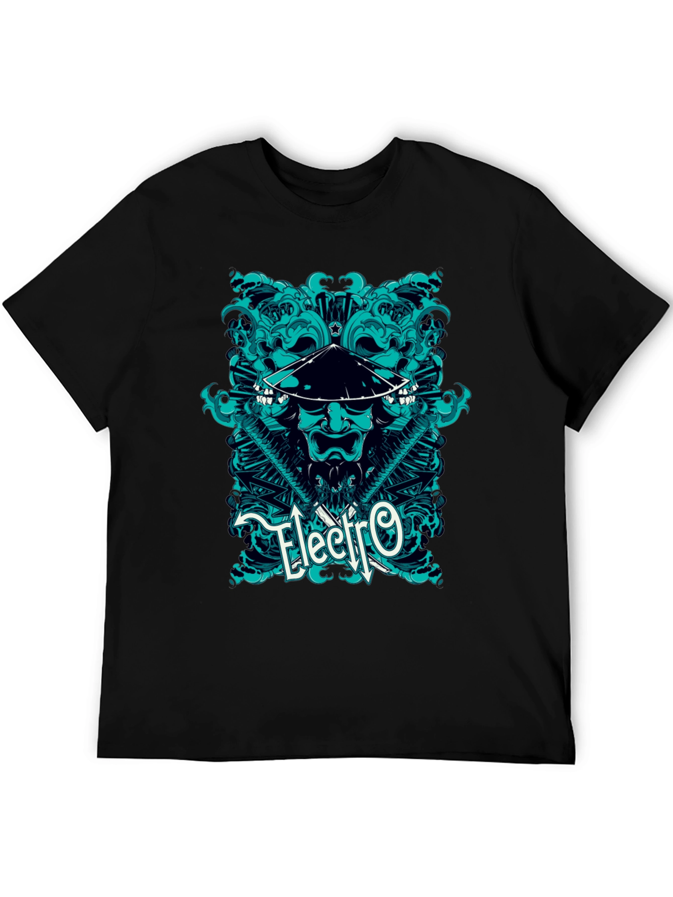 Electro Samurai Graphic Tee - Cool Asian Inspired Design