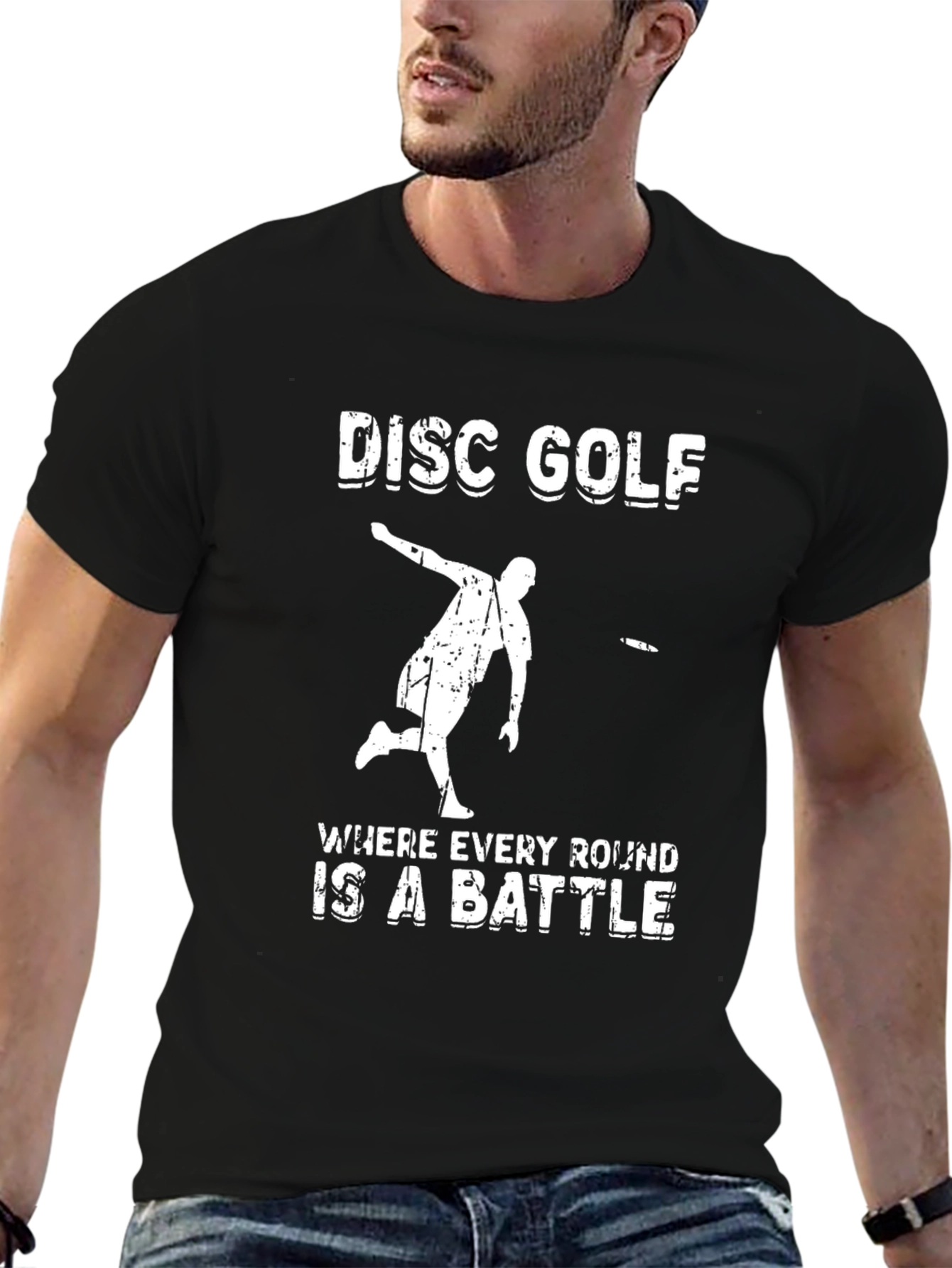 Disc Golf Battle T-Shirt - Black