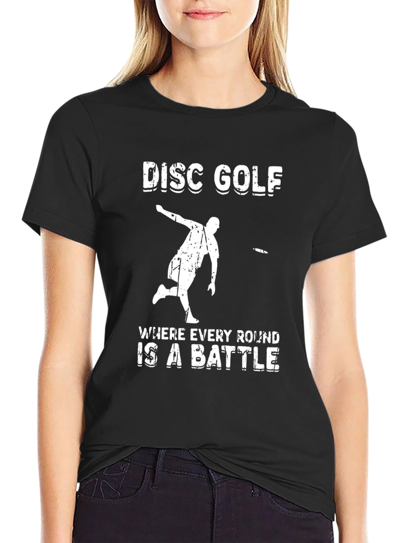 Disc Golf Battle T-Shirt - Black