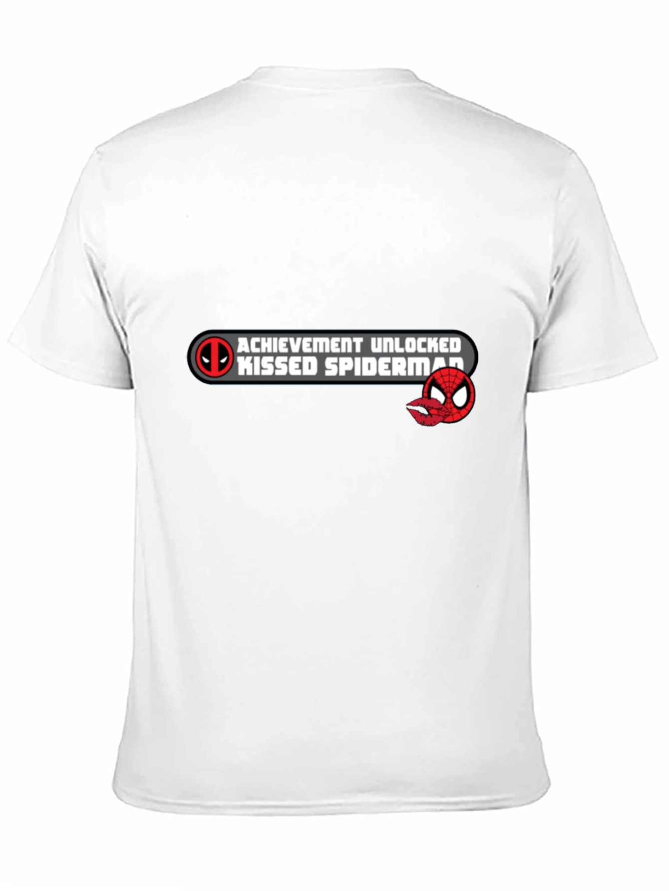 Achievement Unlocked: Kissed Spiderman Black T-Shirt