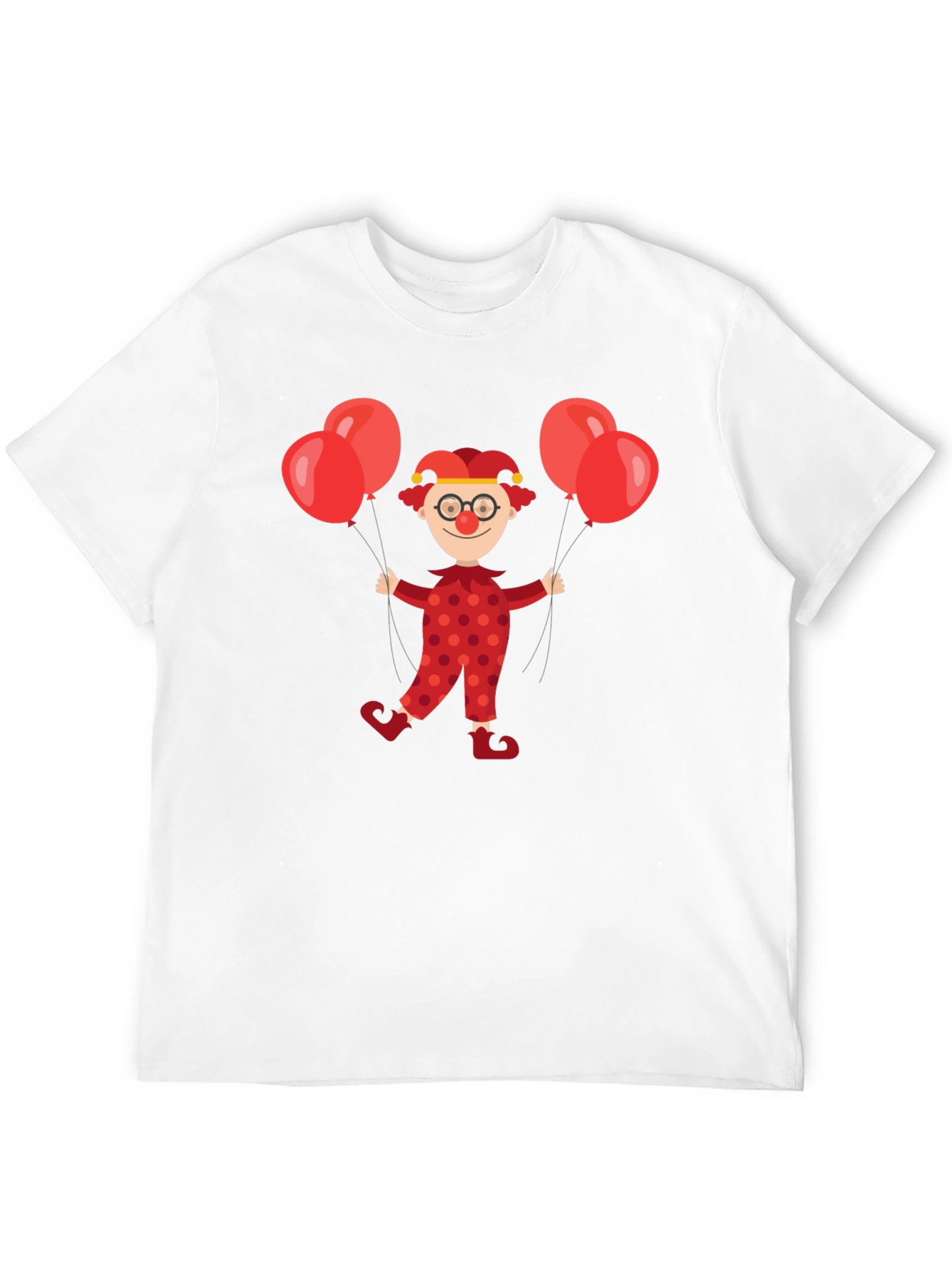 Clown with Balloons Graphic Tee