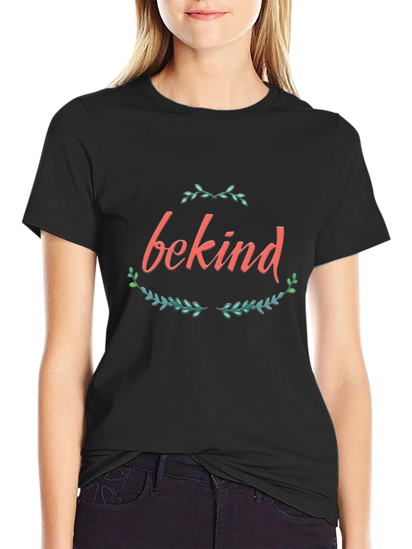 Be Kind Graphic Tee - Soft Black Cotton T-Shirt