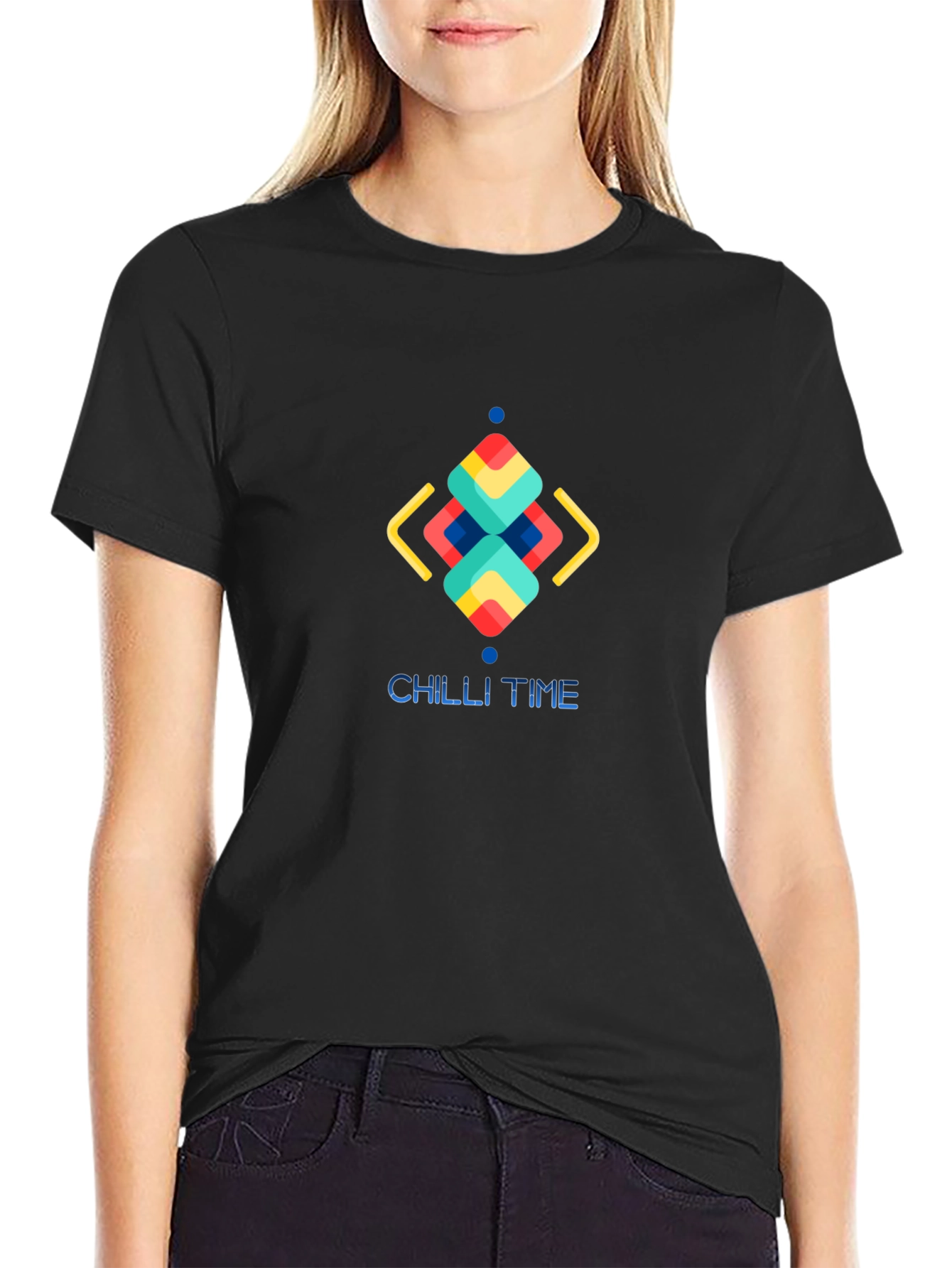 Chill Time Graphic Tee - Mens Black T-Shirt
