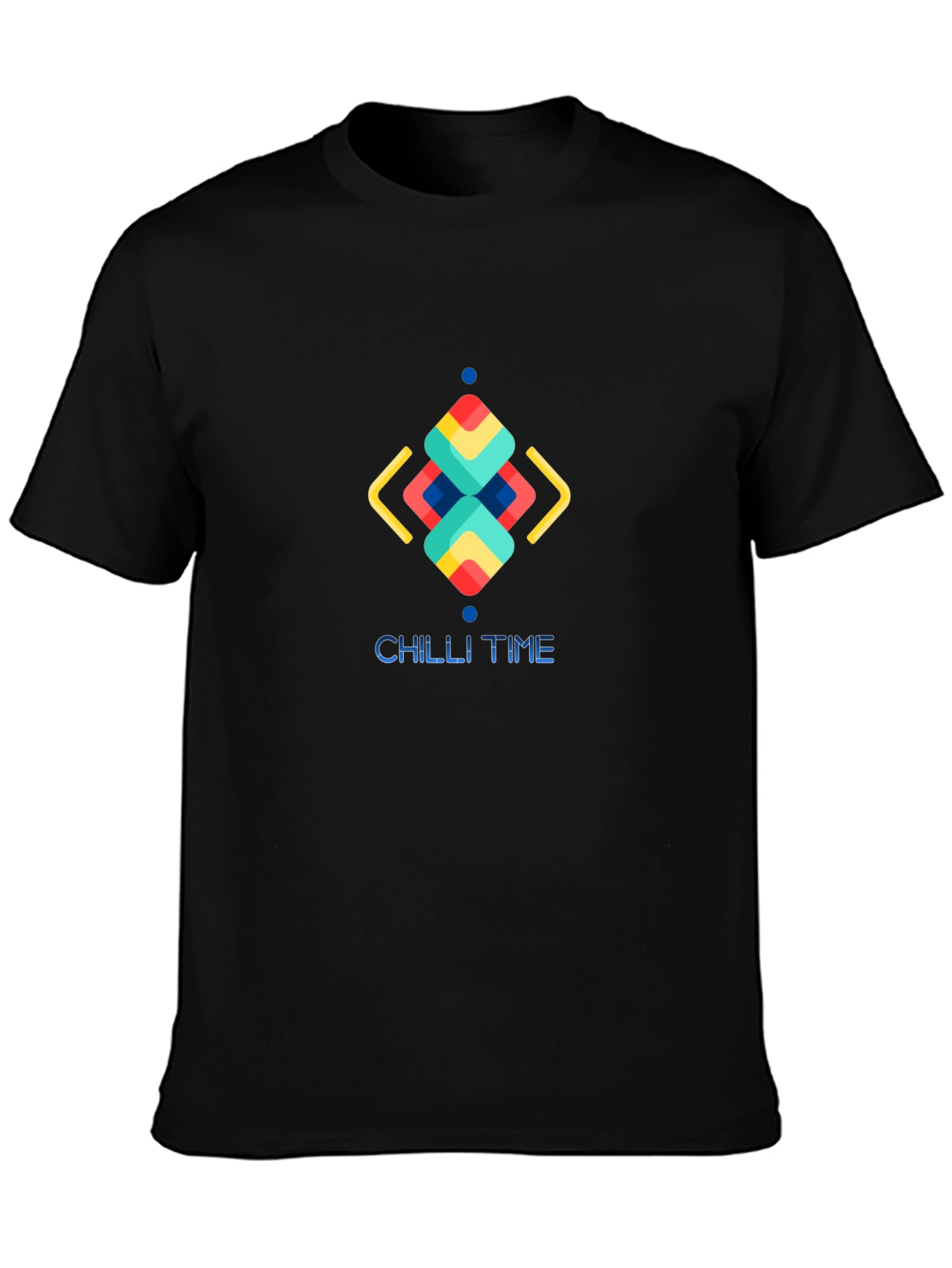 Chill Time Graphic Tee - Mens Black T-Shirt